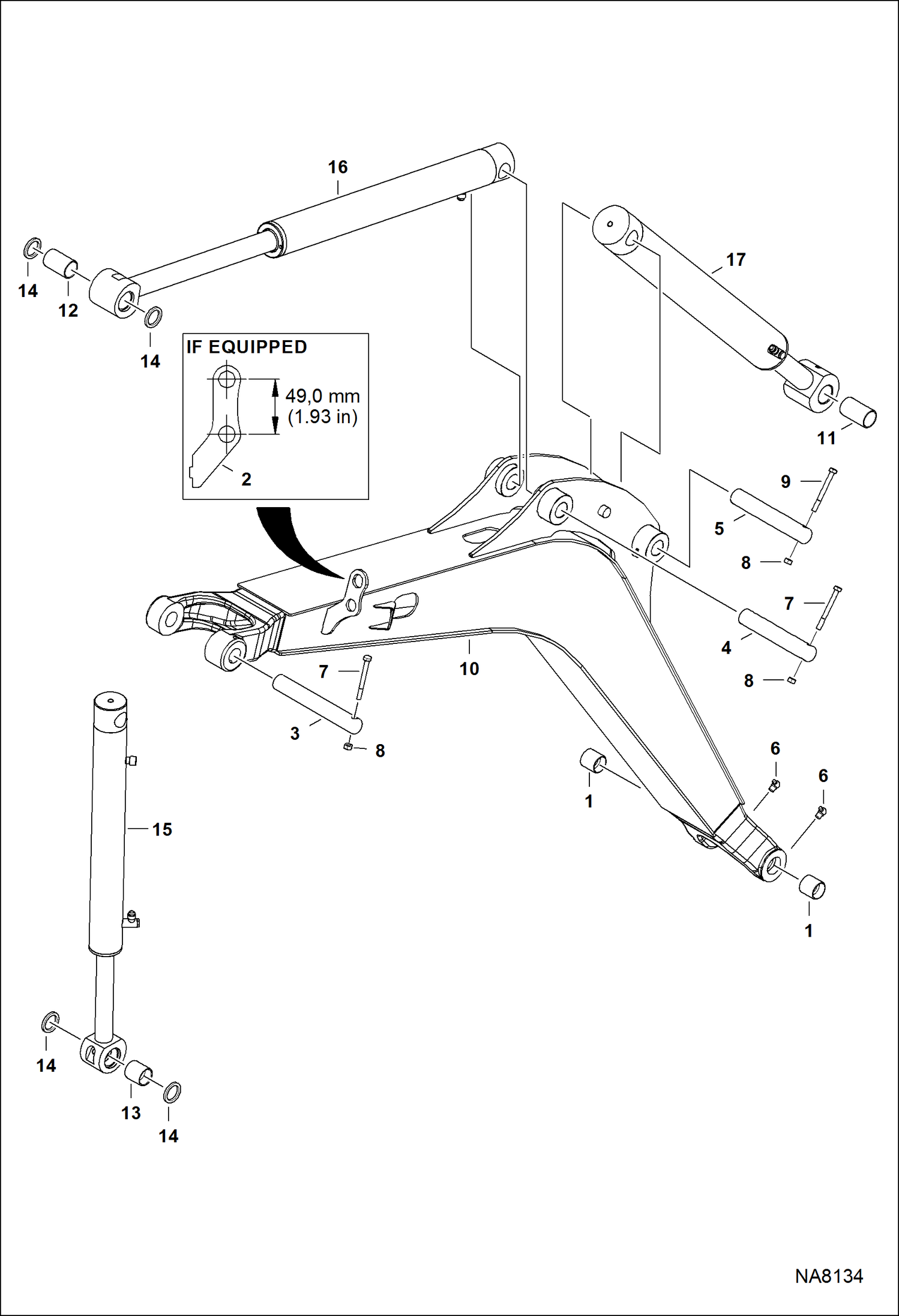 Схема запчастей Bobcat E16 - BOOM WORK EQUIPMENT