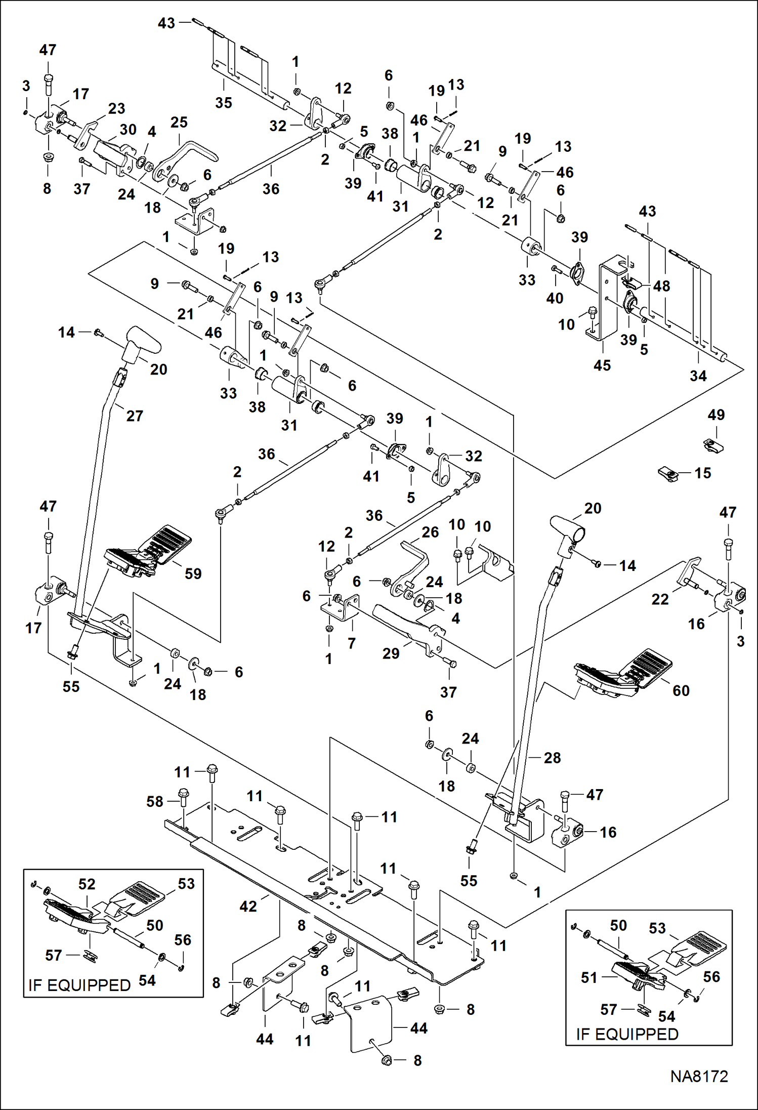 Схема запчастей Bobcat 324 - STEERING CONTROLS (AKY522001 & Above) CONTROLS