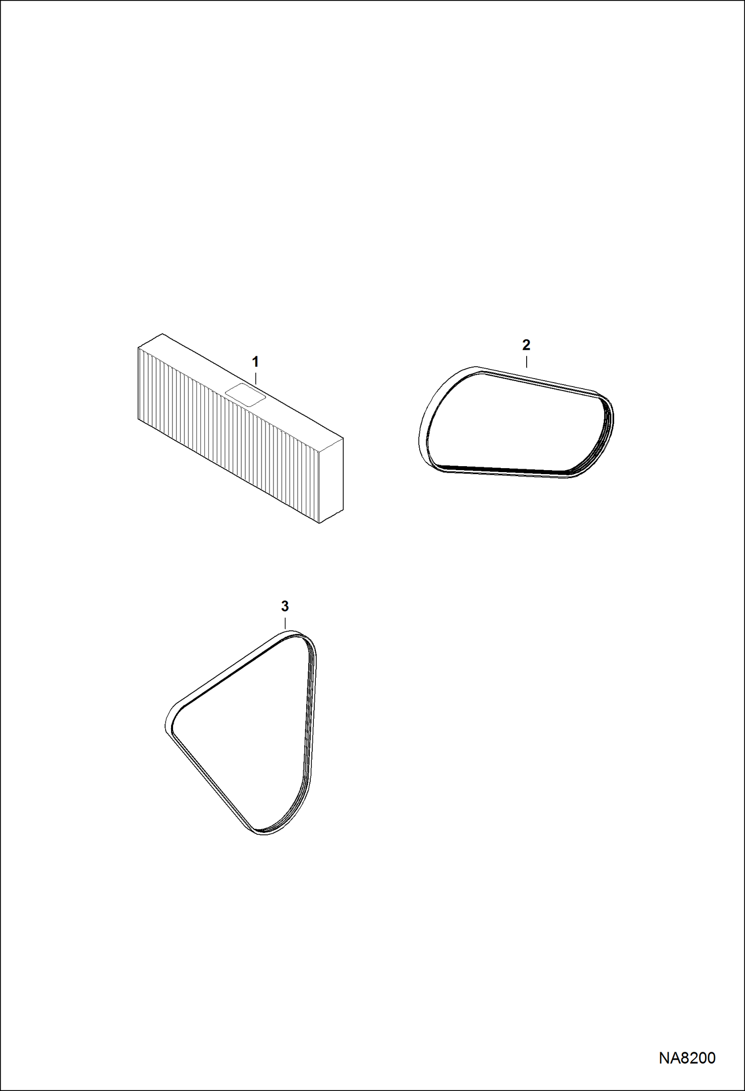 Схема запчастей Bobcat E62 - SCHEDULED MAINTENANCE ITEMS (First 100 Hours) MAINTENANCE ITEMS