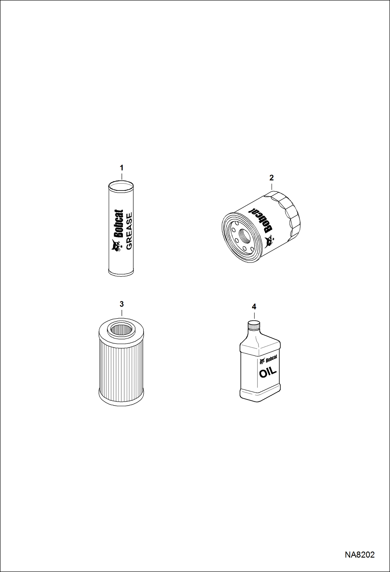 Схема запчастей Bobcat E62 - SCHEDULED MAINTENANCE ITEMS (Every 250 Hours) MAINTENANCE ITEMS