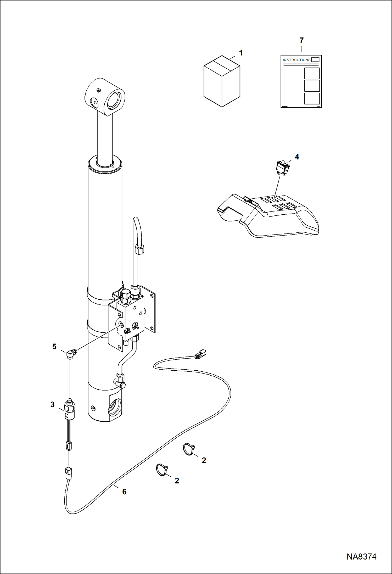 Схема запчастей Bobcat E42 - LOAD MOMENT ALARM KIT ACCESSORIES & OPTIONS