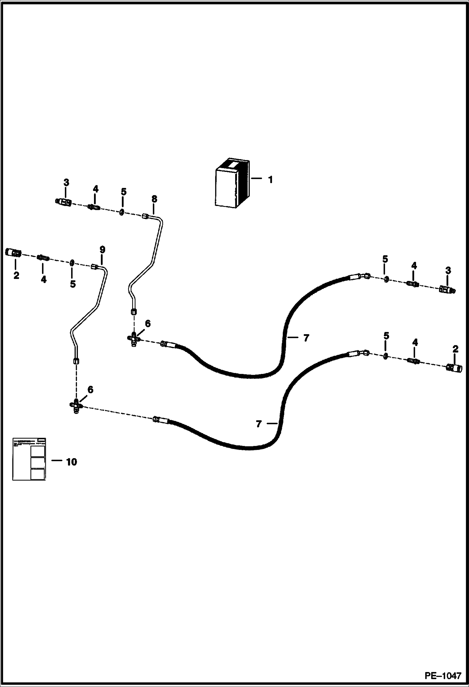 Схема запчастей Bobcat 700s - REAR AUXILIARY (High Flow Hyd.) (S/N 500K11038 & Belo, 517619258 & Below, 518012218 & Below, 518112089 & Below, 519018909 & Below, 519212154 & Below) ACCESSORIES & OPTIONS