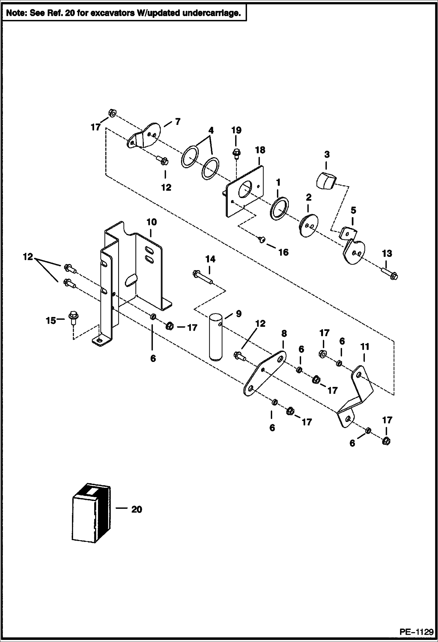 Схема запчастей Bobcat 325 - UPPERSTRUCTURE LOCK (Console Mounted) (S/N (325) 234113833 & Below, (328) 234213828 & Below) MAIN FRAME