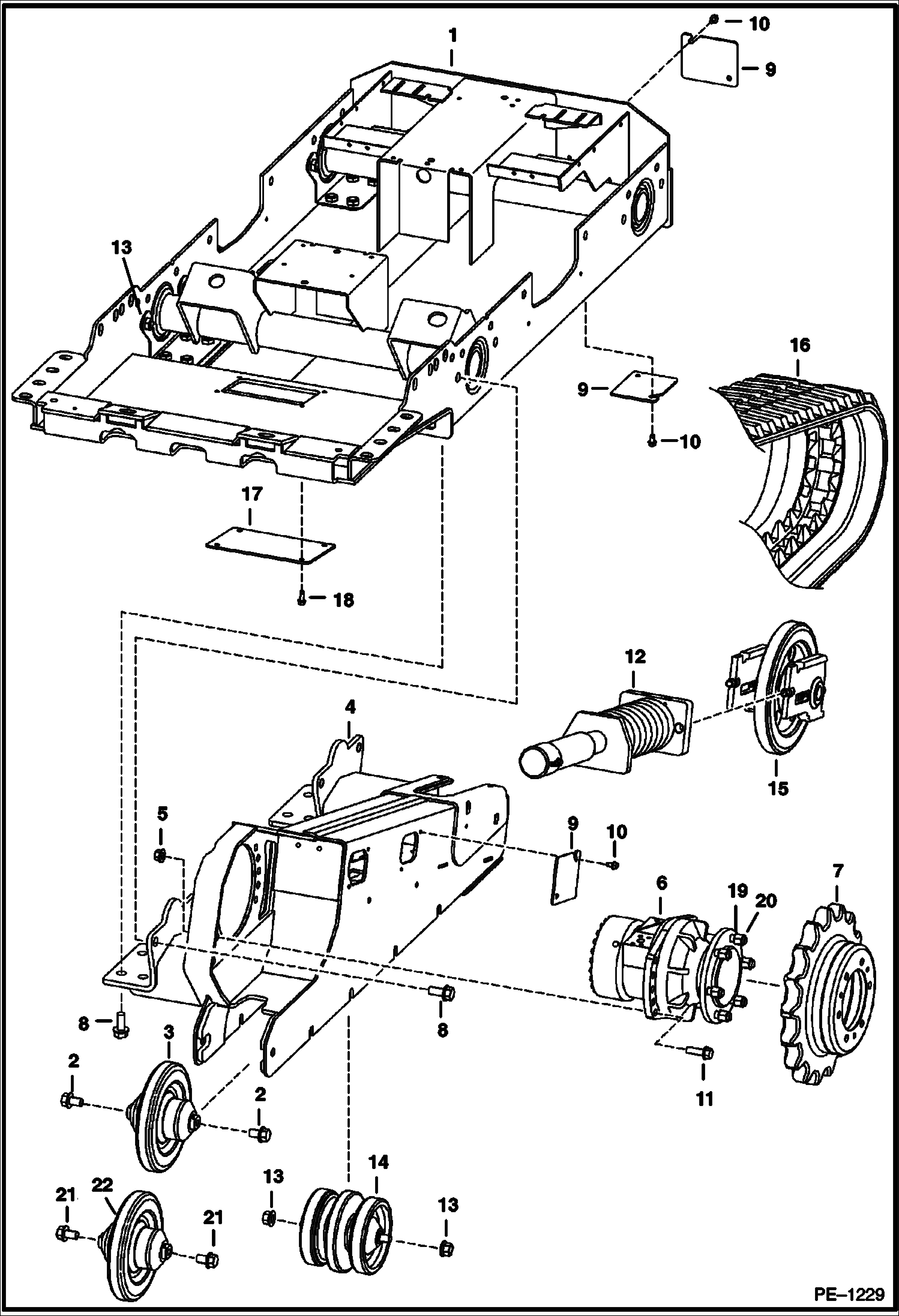 Схема запчастей Bobcat T-Series - DRIVE TRAIN DRIVE TRAIN
