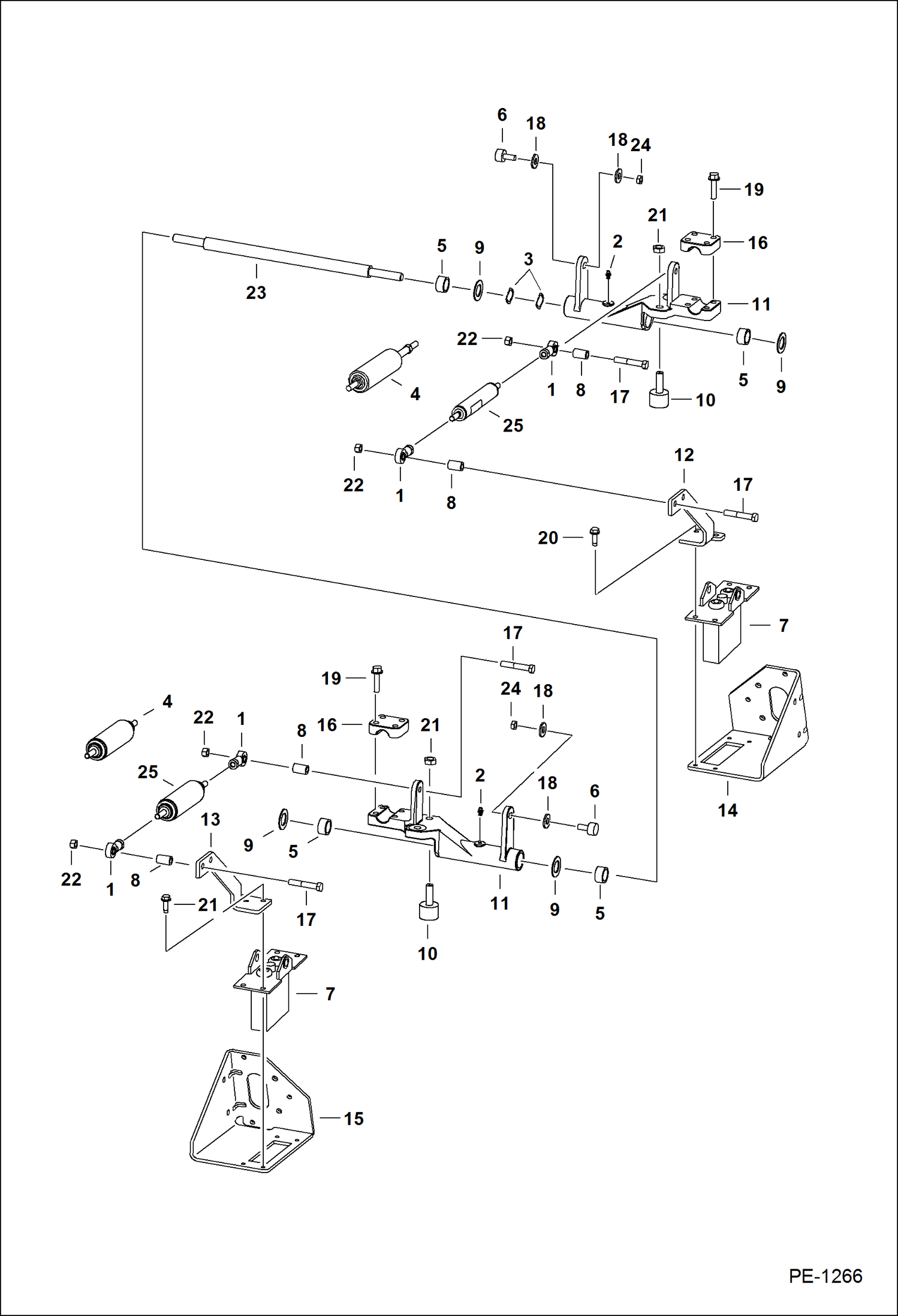Схема запчастей Bobcat 900s - HAND CONTROLS HYDROSTATIC SYSTEM