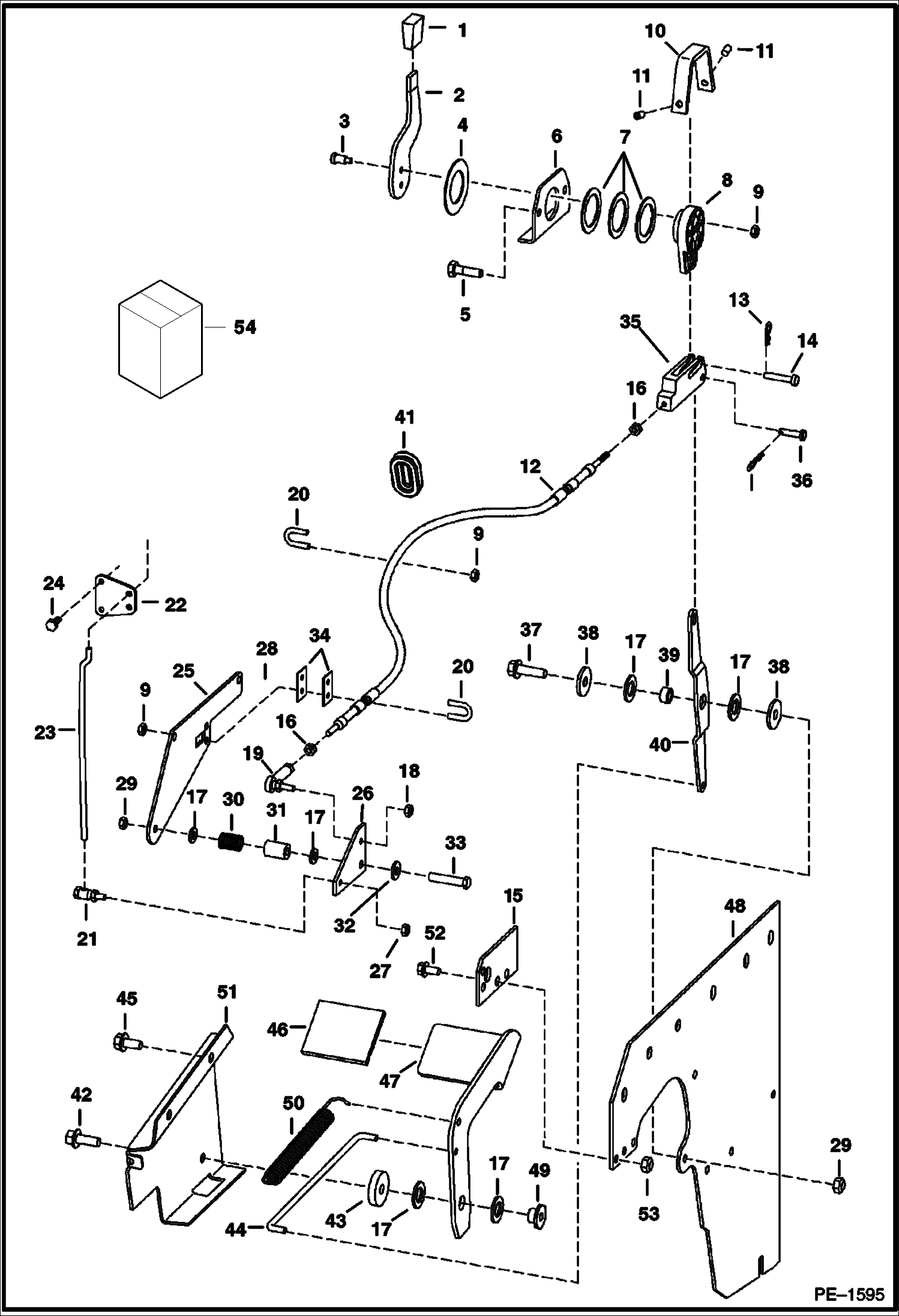 Схема запчастей Bobcat A-Series - THROTTLE (S/N 519611308 & Above, 519711135 & Above) POWER UNIT