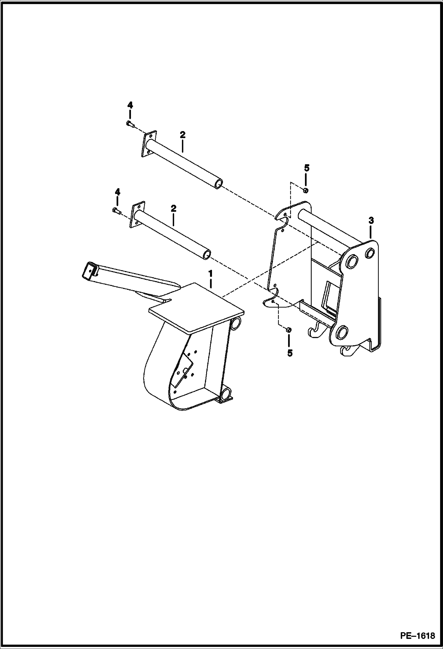 Схема запчастей Bobcat TRENCHERS - TRENCHER (Excavator Mounting Frame) (MX102 2339) Loader