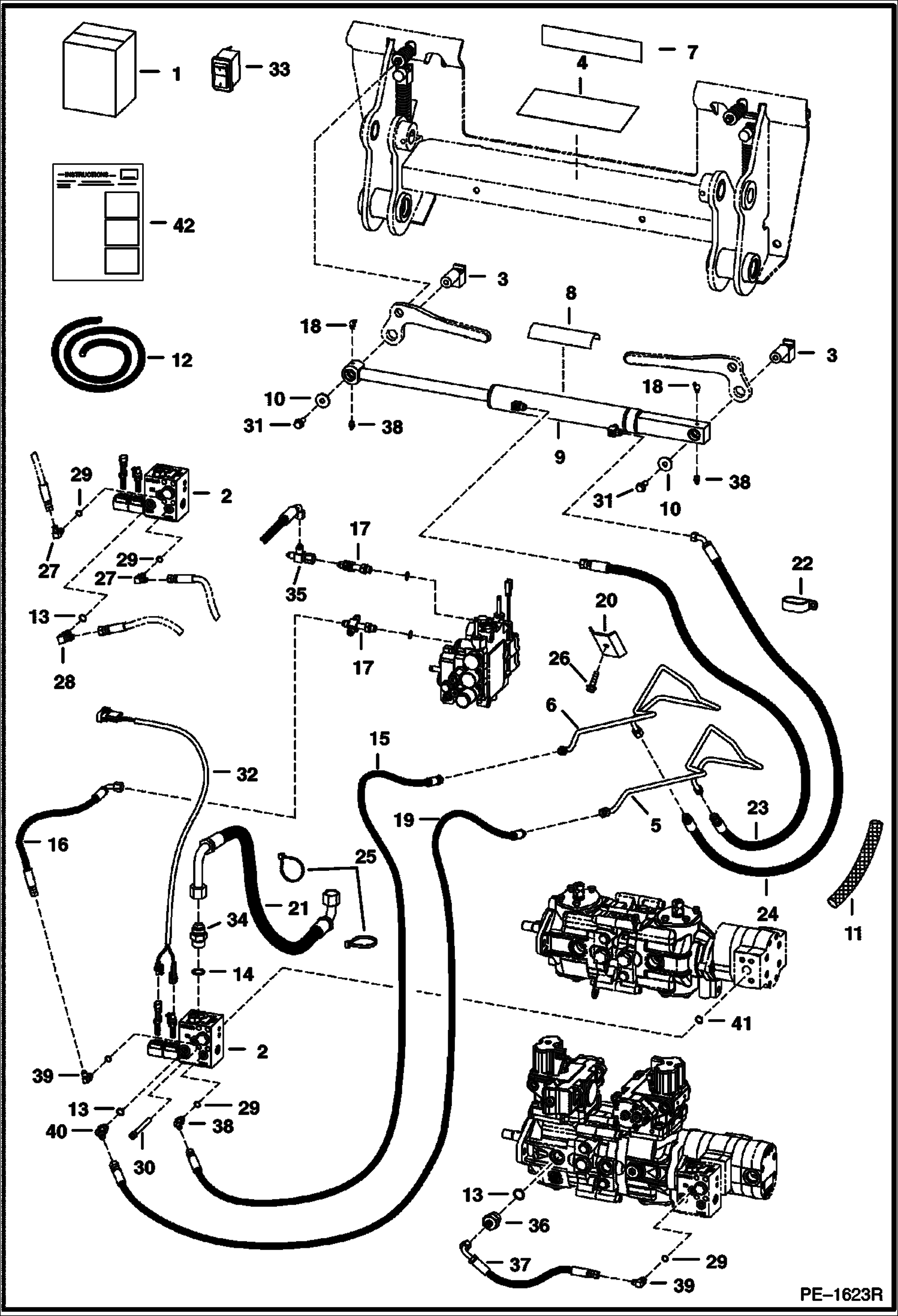 Схема запчастей Bobcat S-Series - POWER BOB-TACH KIT ACCESSORIES & OPTIONS