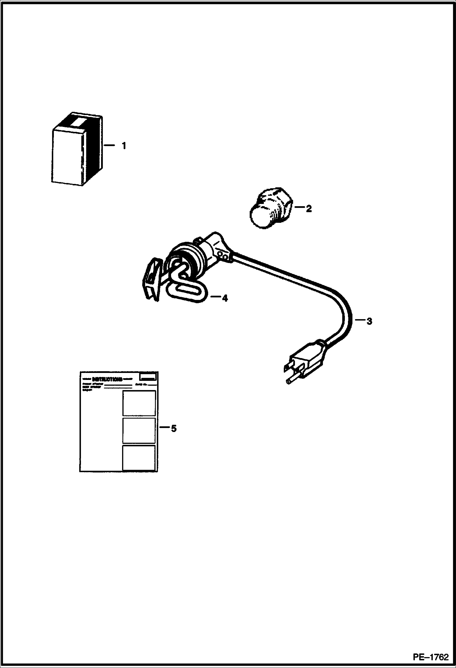 Схема запчастей Bobcat S-Series - BLOCK HEATER (Engine) ACCESSORIES & OPTIONS