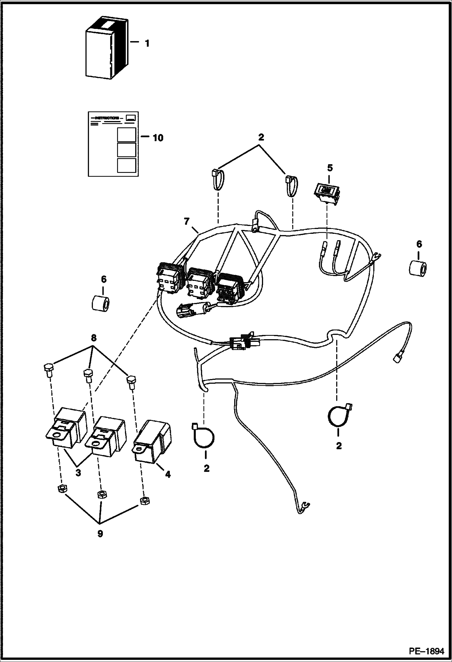 Схема запчастей Bobcat Mini Tracks Loaders - RENTAL KIT ACCESSORIES & OPTIONS