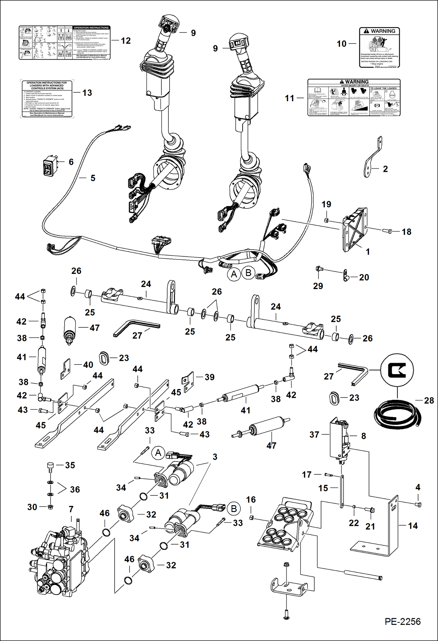 Схема запчастей Bobcat T-Series - CONTROLS ELECTRICAL (ACS) ELECTRICAL SYSTEM