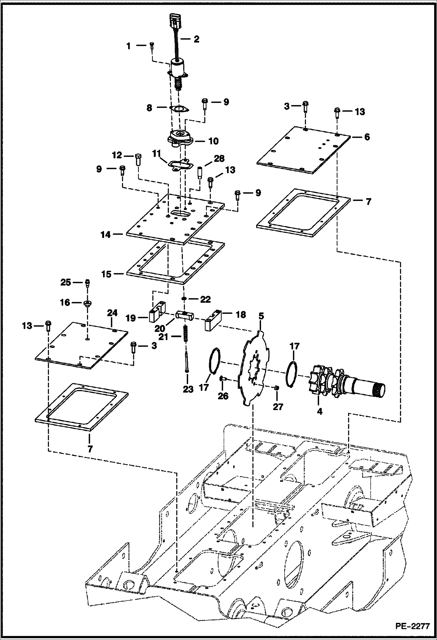 Схема запчастей Bobcat A-Series - DISC BRAKE DRIVE TRAIN