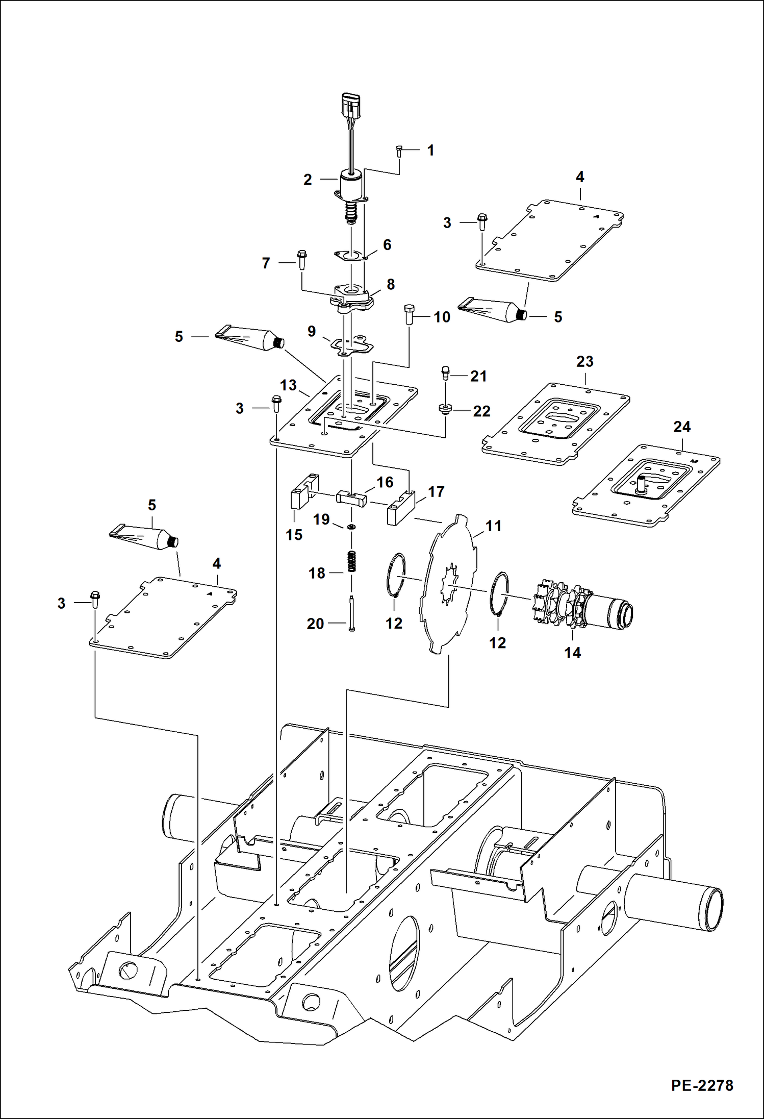 Схема запчастей Bobcat 600s - DISC BRAKE (Flat Top Chaincase) (Modified Design) DRIVE TRAIN