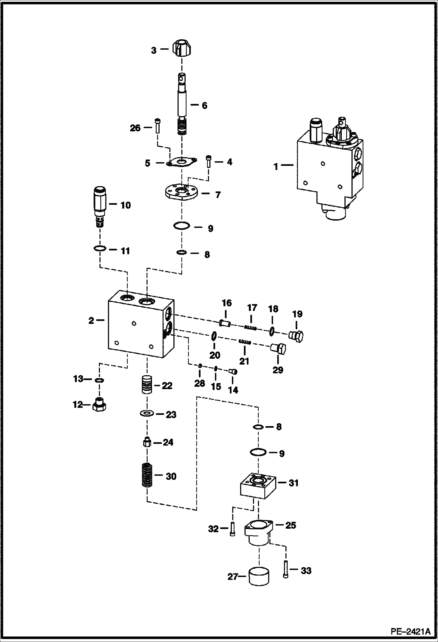 Схема запчастей Bobcat ROTARY CUTTER - ROTARY CUTTER (Shutoff Valve) (90) Loader