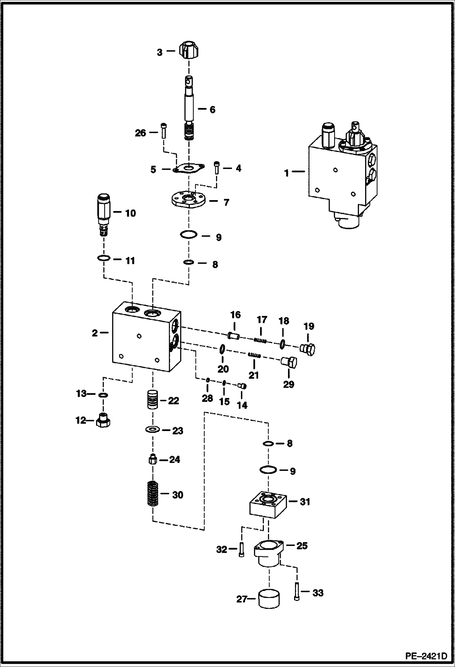 Схема запчастей Bobcat FLAIL CUTTER - FLAIL CUTTER (Shutoff Valve) (Seppi) (FC155 AO1F00101 - 00143) (FC175 467500101 - 00153) (FC200 467300101 - 00196) Loader