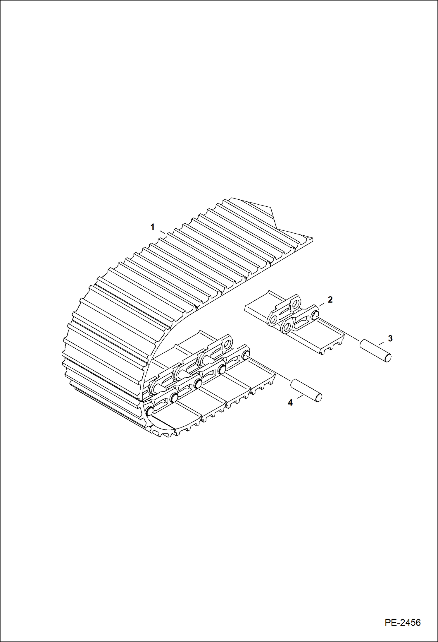 Схема запчастей Bobcat 320 - TRACKS (Steel) ACCESSORIES & OPTIONS
