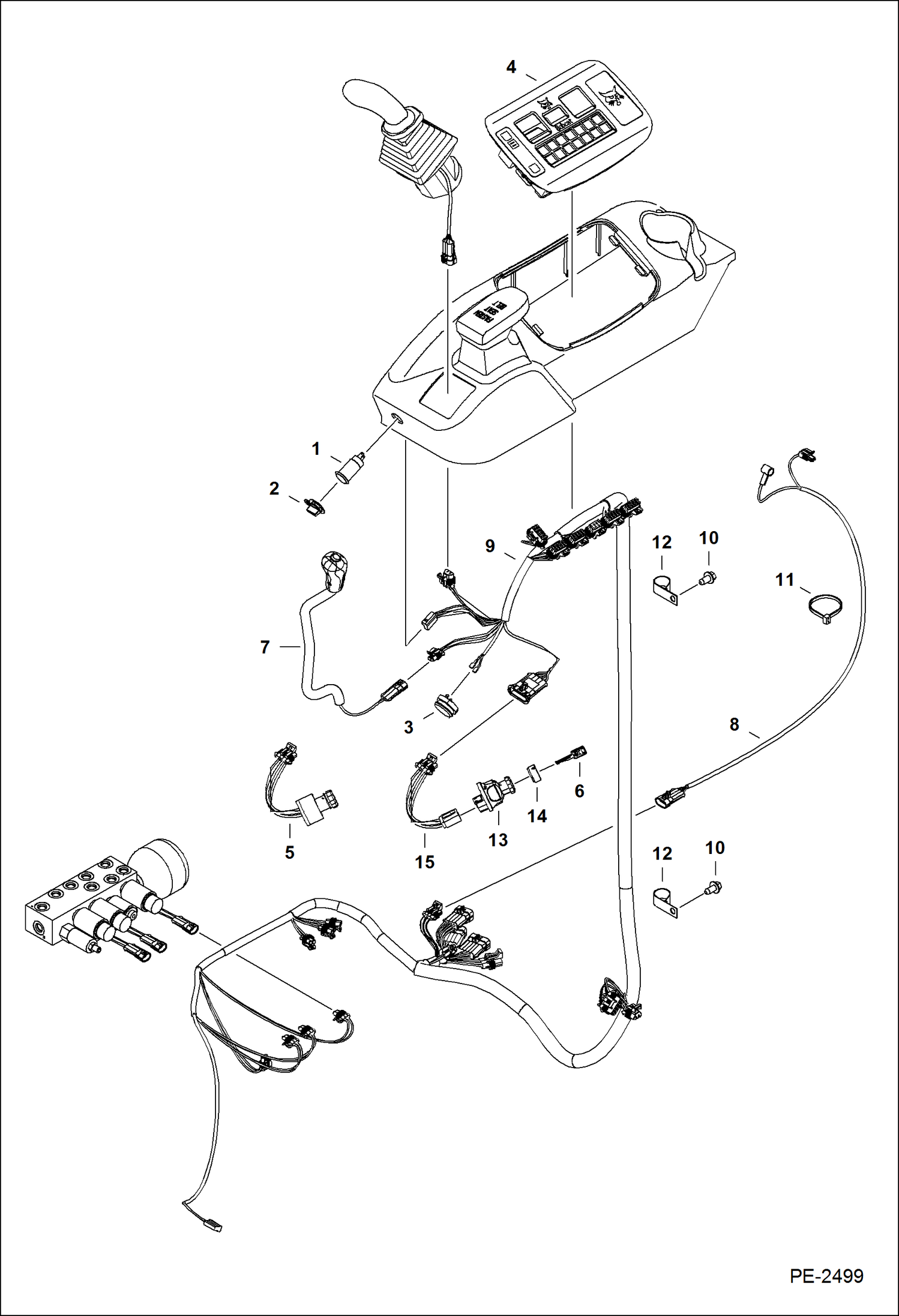 Схема запчастей Bobcat 337 - ELECTRICAL (RH Console) ELECTRICAL SYSTEM