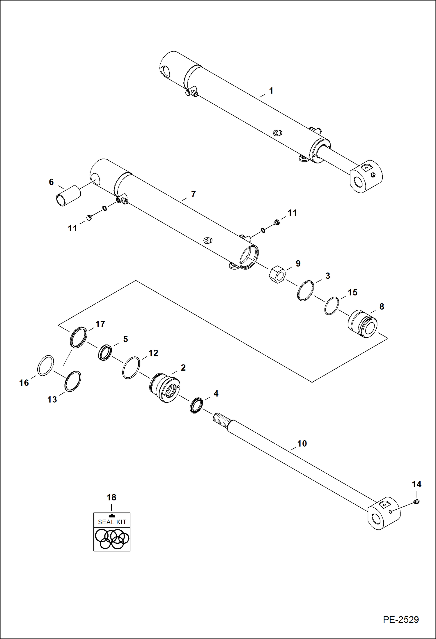 Схема запчастей Bobcat 320 - BOOM CYLINDER HYDRAULIC SYSTEM