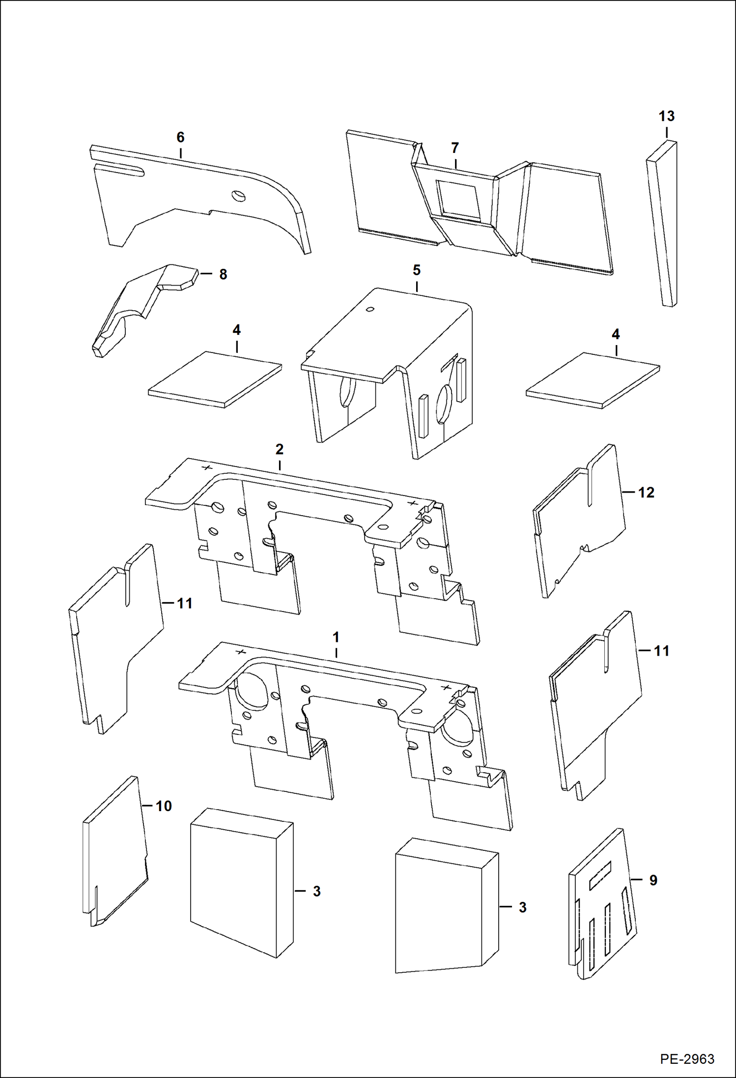 Схема запчастей Bobcat S-Series - SOUND/NOISE REDUCTION OPTION ACCESSORIES & OPTIONS