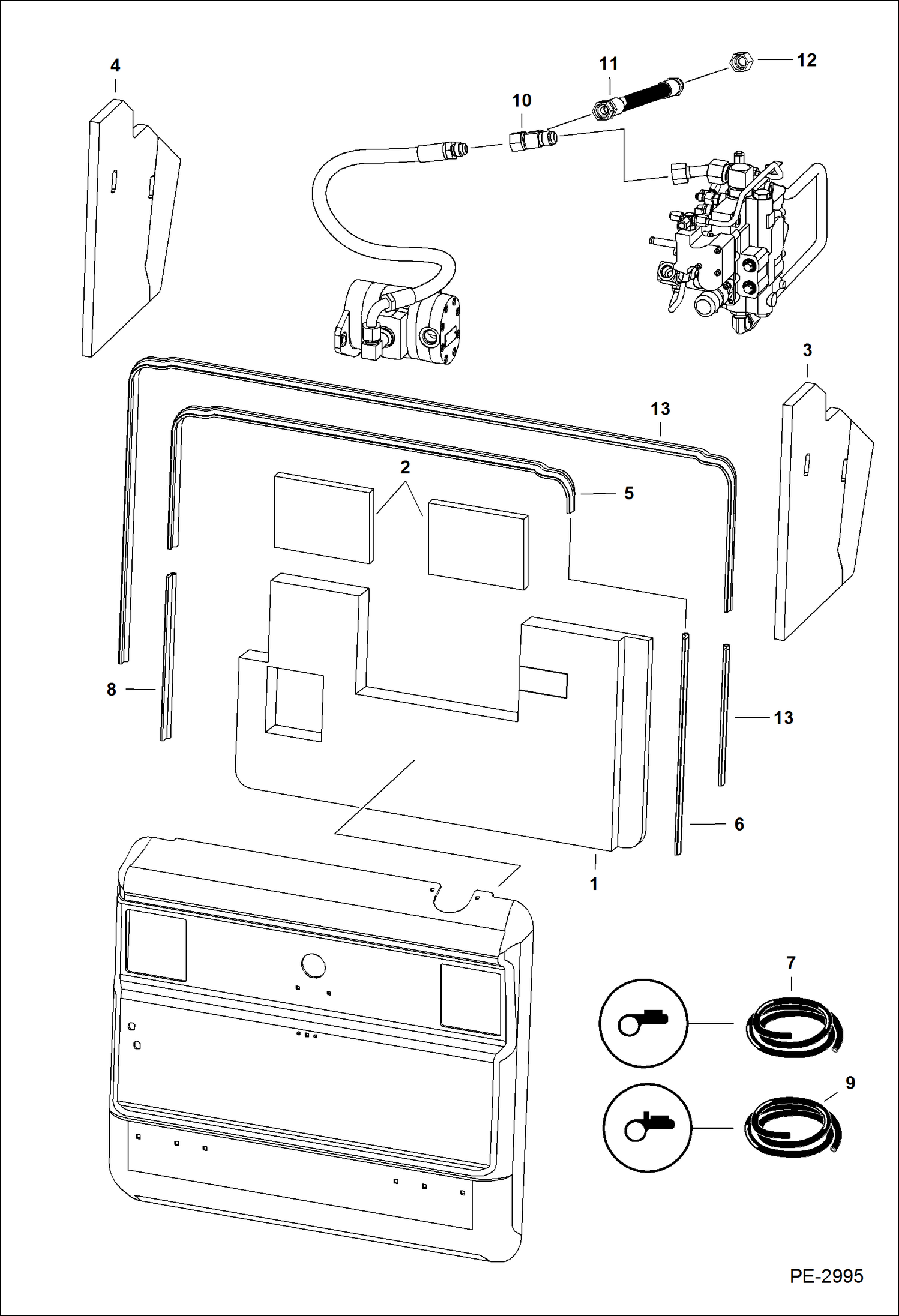 Схема запчастей Bobcat A-Series - SOUND/NOISE REDUCTION OPTION (Bystander) ACCESSORIES & OPTIONS