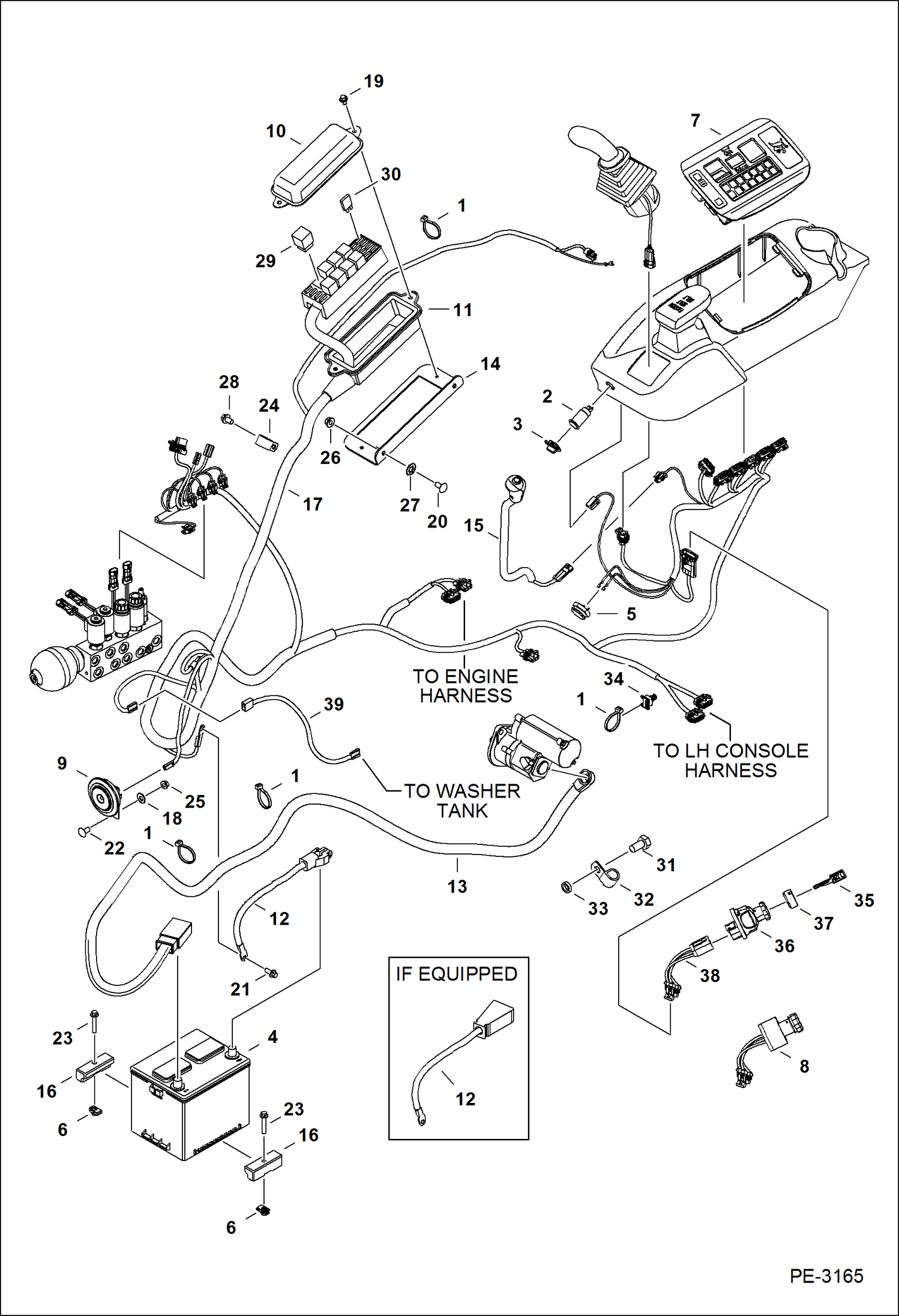 Схема запчастей Bobcat 425 - ELECTRICAL (RH Console) ELECTRICAL SYSTEM