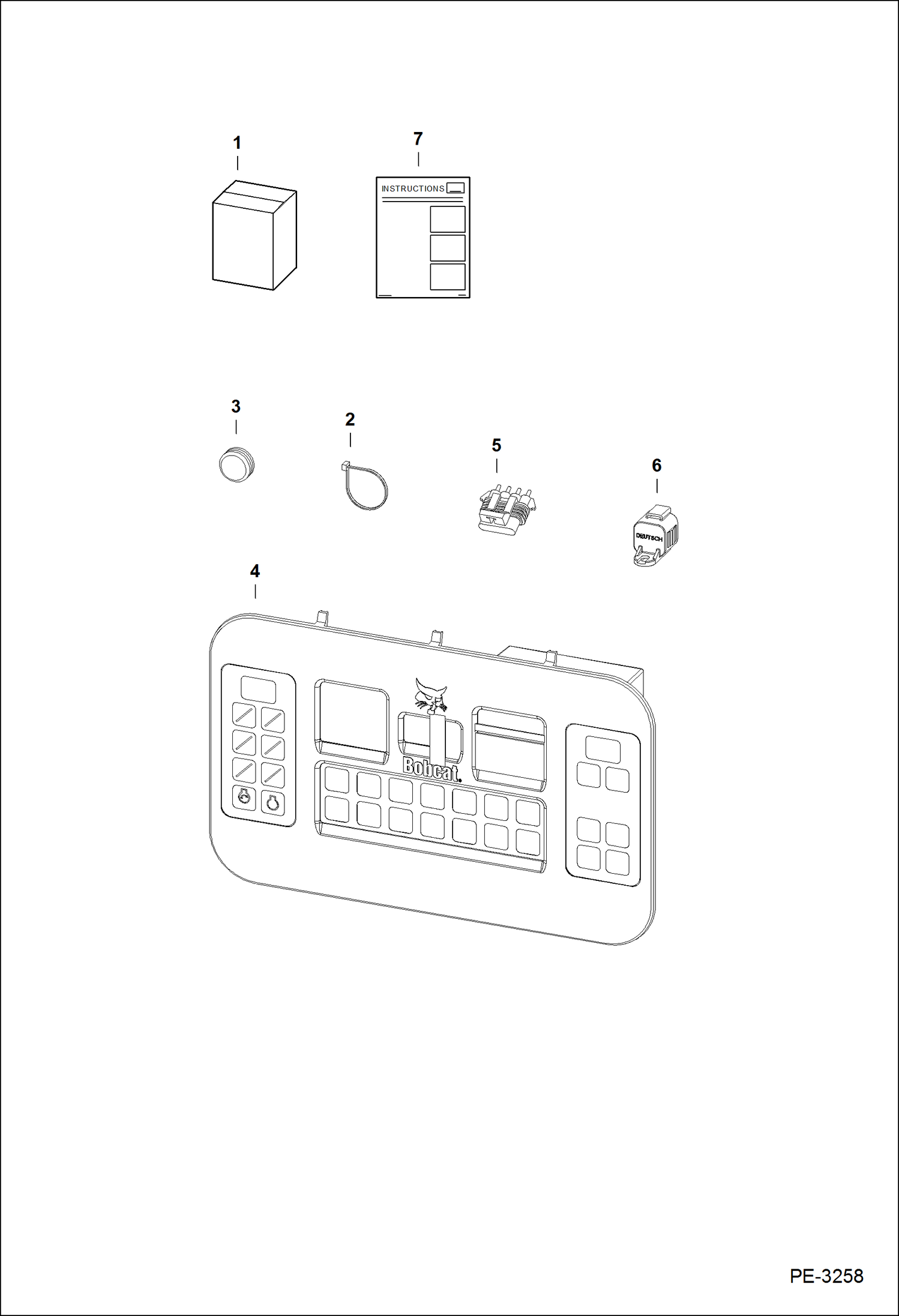 Схема запчастей Bobcat 5600 - KEYLESS IGNITION KIT ACCESSORIES & OPTIONS