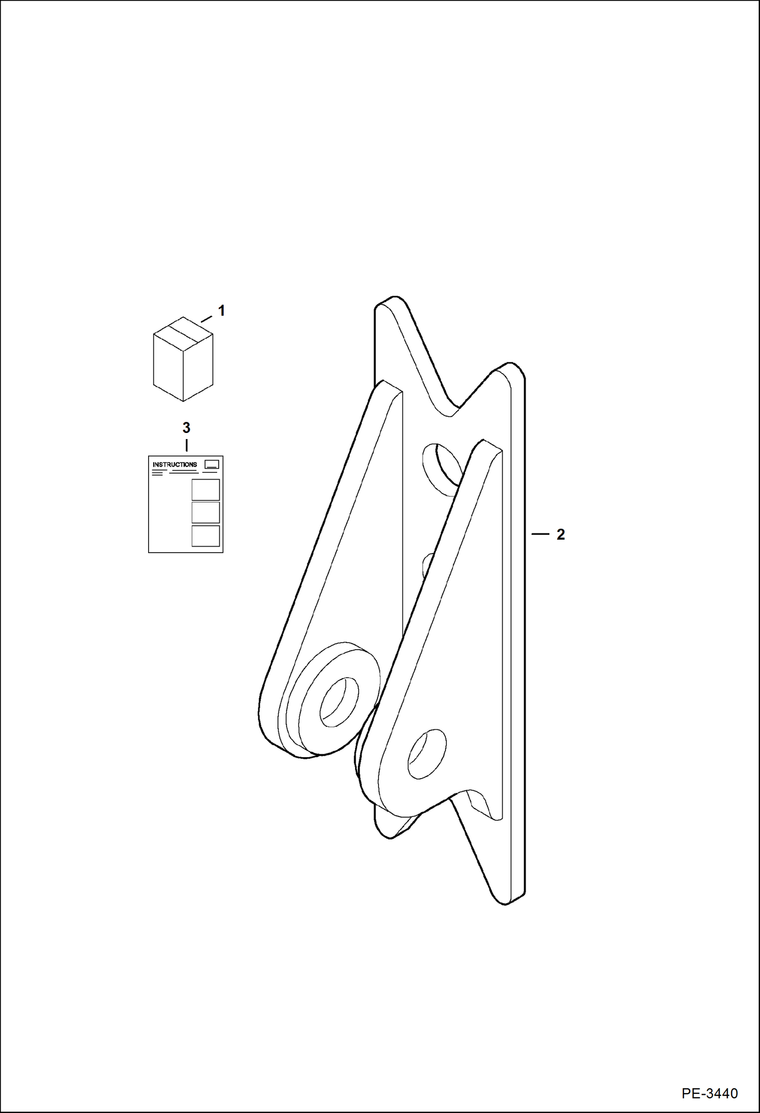 Схема запчастей Bobcat CLAMPS - CLAMP (S/N 522311001-522311490)(442) Экскаваторы