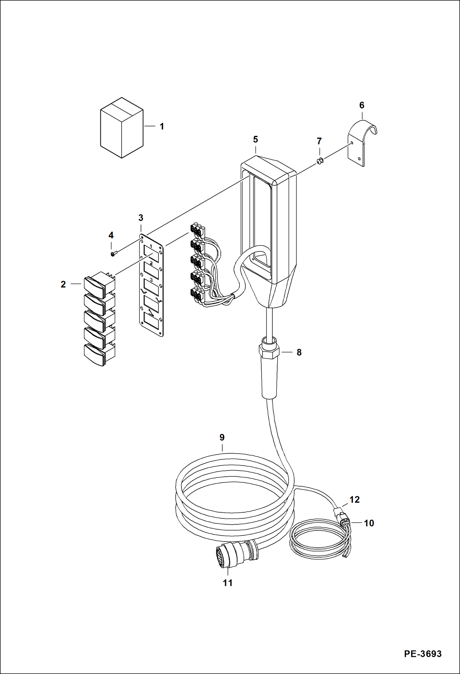 Схема запчастей Bobcat TREE SPADE - TREE SPADE (Pendant Control) (3 Blade) Loader