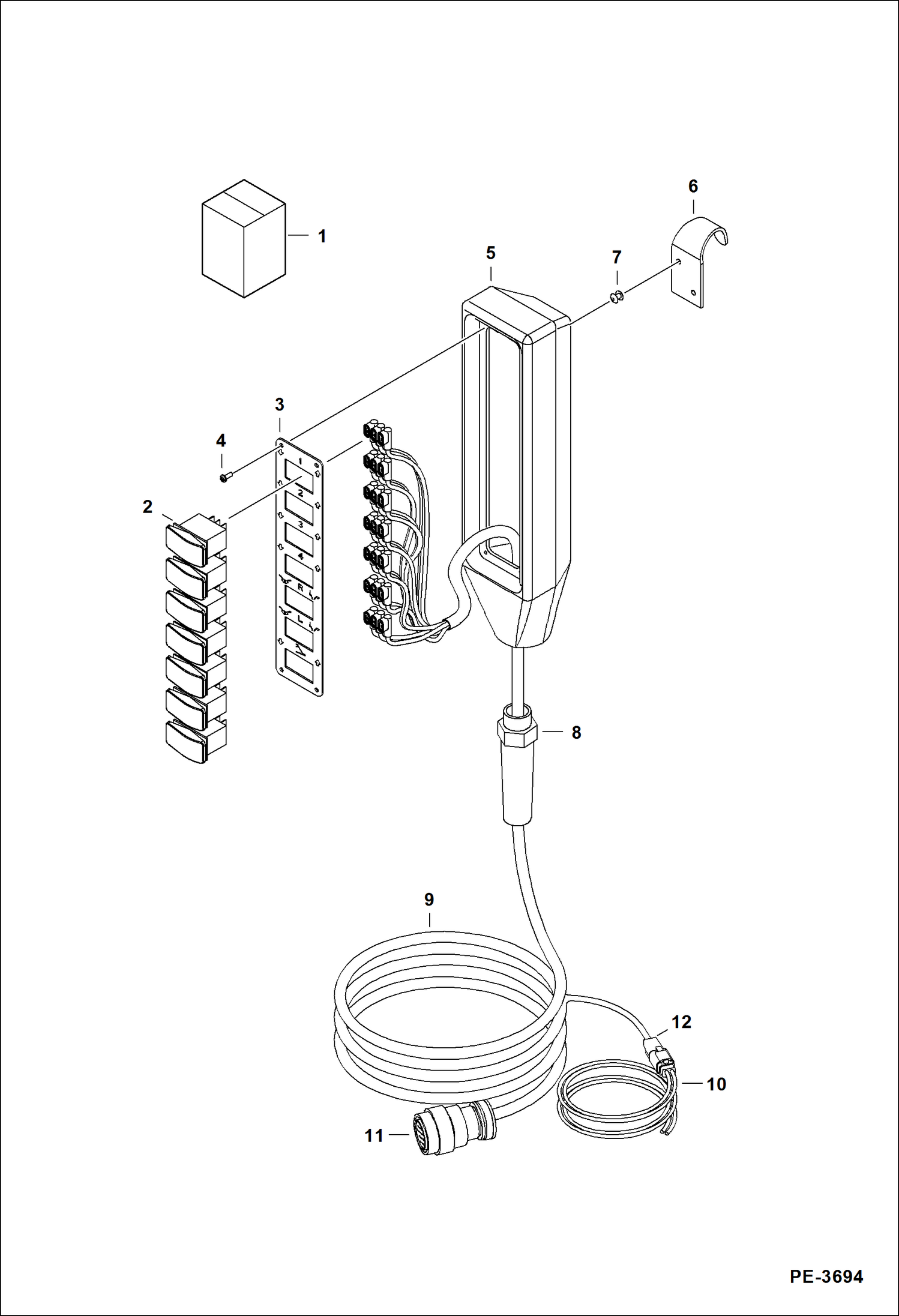 Схема запчастей Bobcat TREE SPADE - TREE SPADE (Pendant Control) (4 Blade) Loader