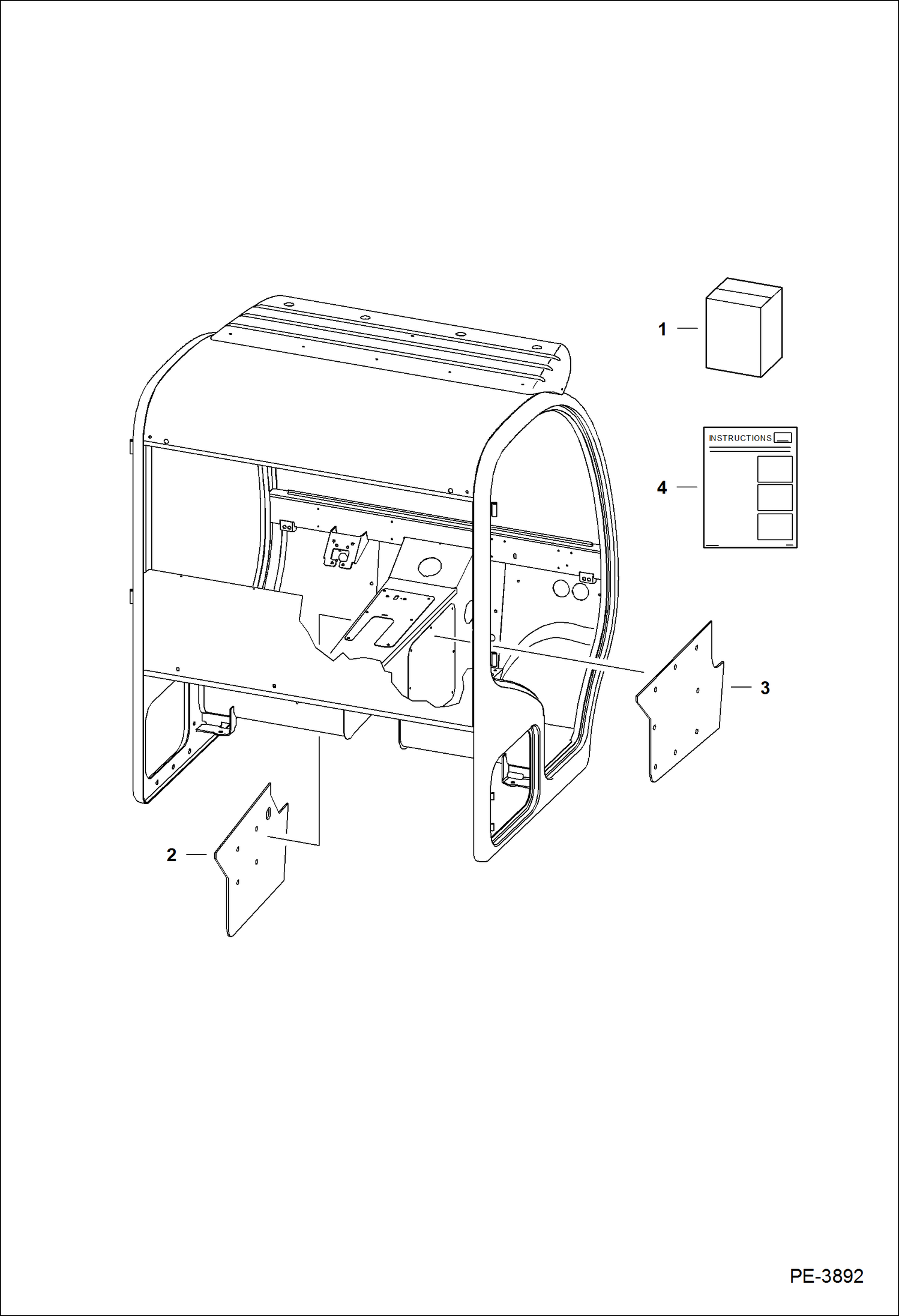 Схема запчастей Bobcat 5600 - INSULATION CENTER KIT ACCESSORIES & OPTIONS