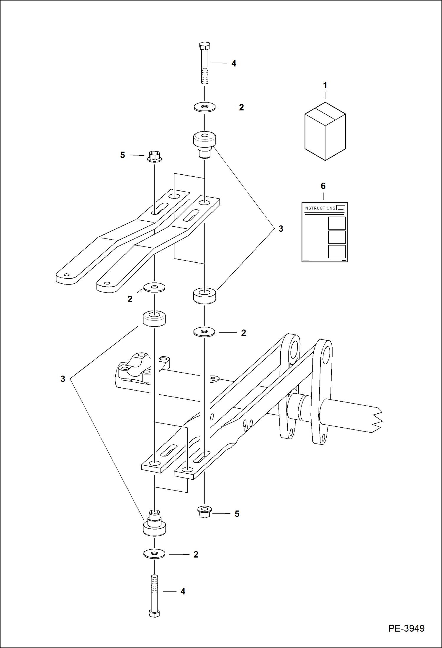 Схема запчастей Bobcat S-Series - STEERING ISOLATION KIT (S/N 526211108 & Above, 526311003 & Above) ACCESSORIES & OPTIONS