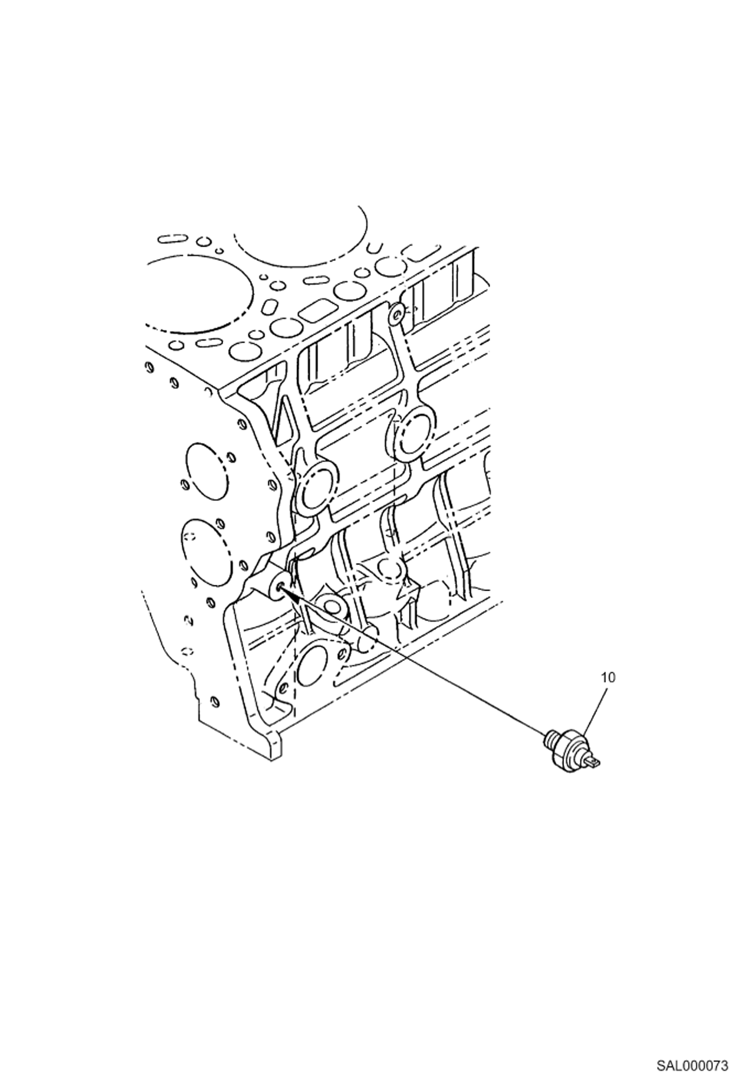 Схема запчастей Bobcat AL350 - OIL SWITCH / THERMOMETER AND PLUG POWER UNIT