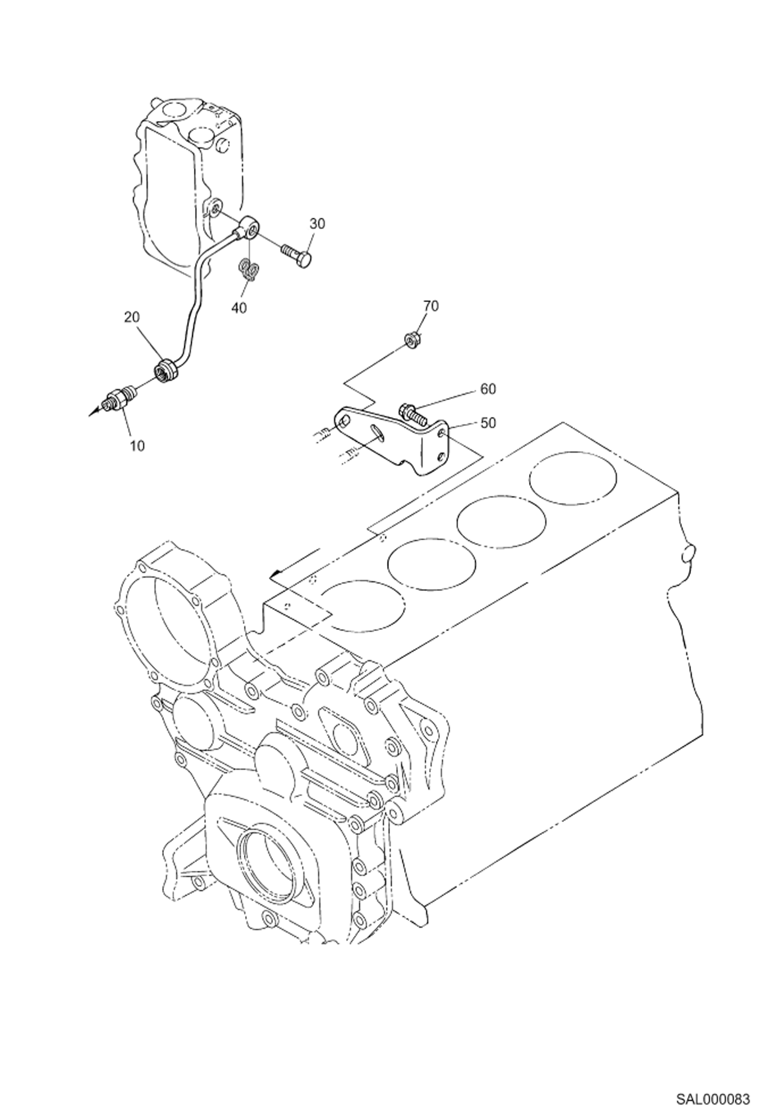 Схема запчастей Bobcat AL440 - HYDRAULIC PUMP POWER UNIT