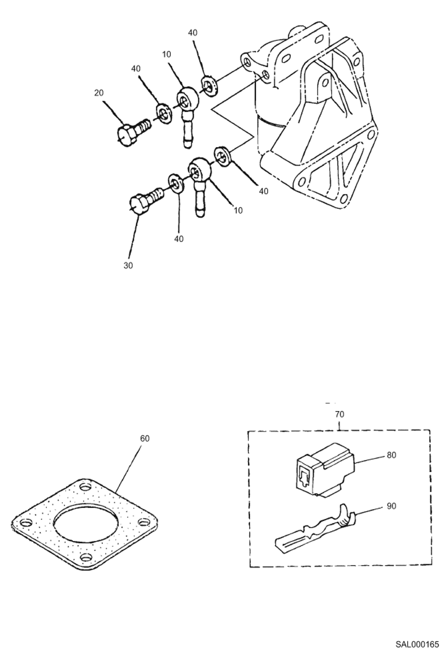Схема запчастей Bobcat AL350 - ACCESSORIES AND SERVICE PARTS POWER UNIT