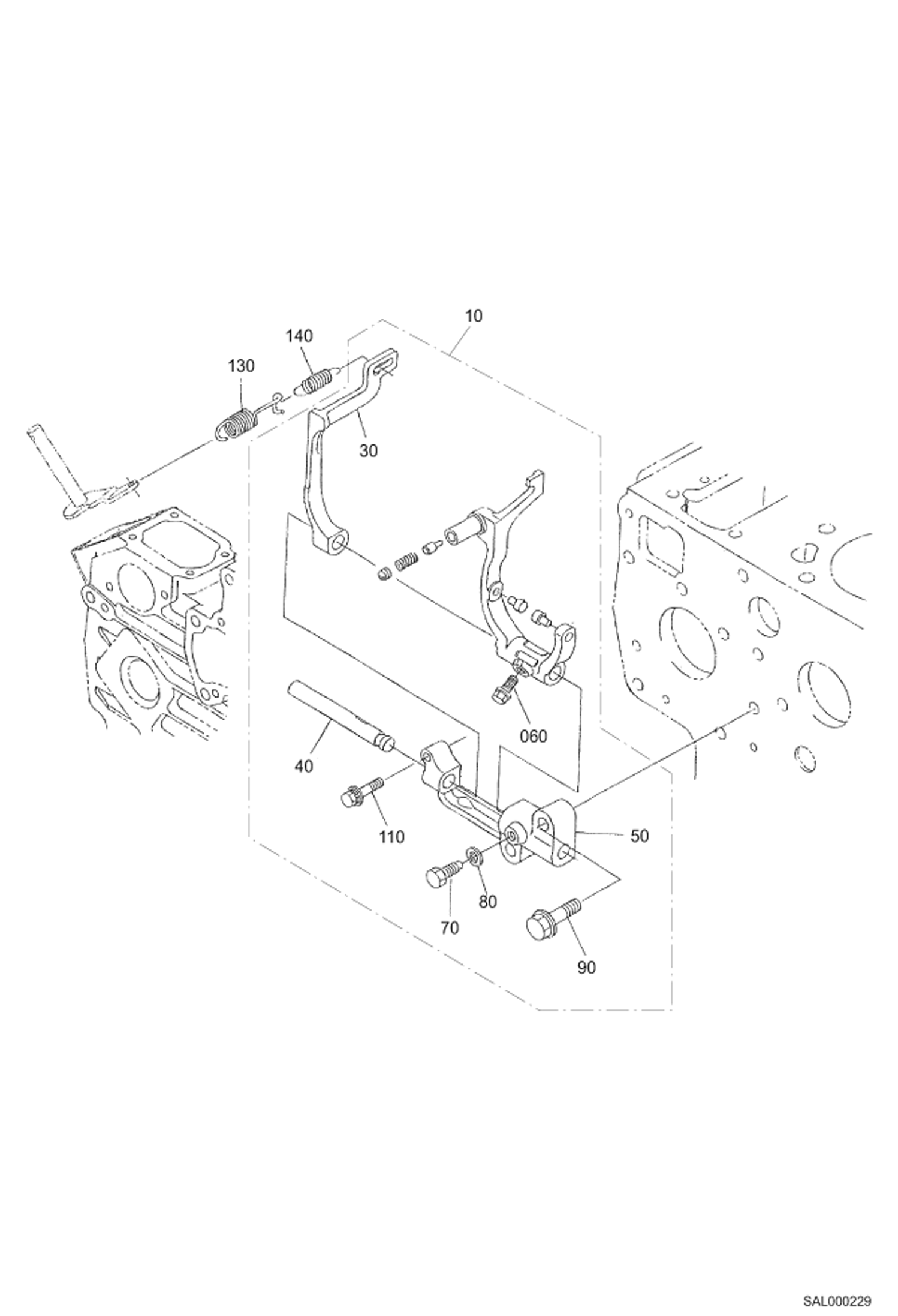 Схема запчастей Bobcat AL275 - GOVERNOR POWER UNIT