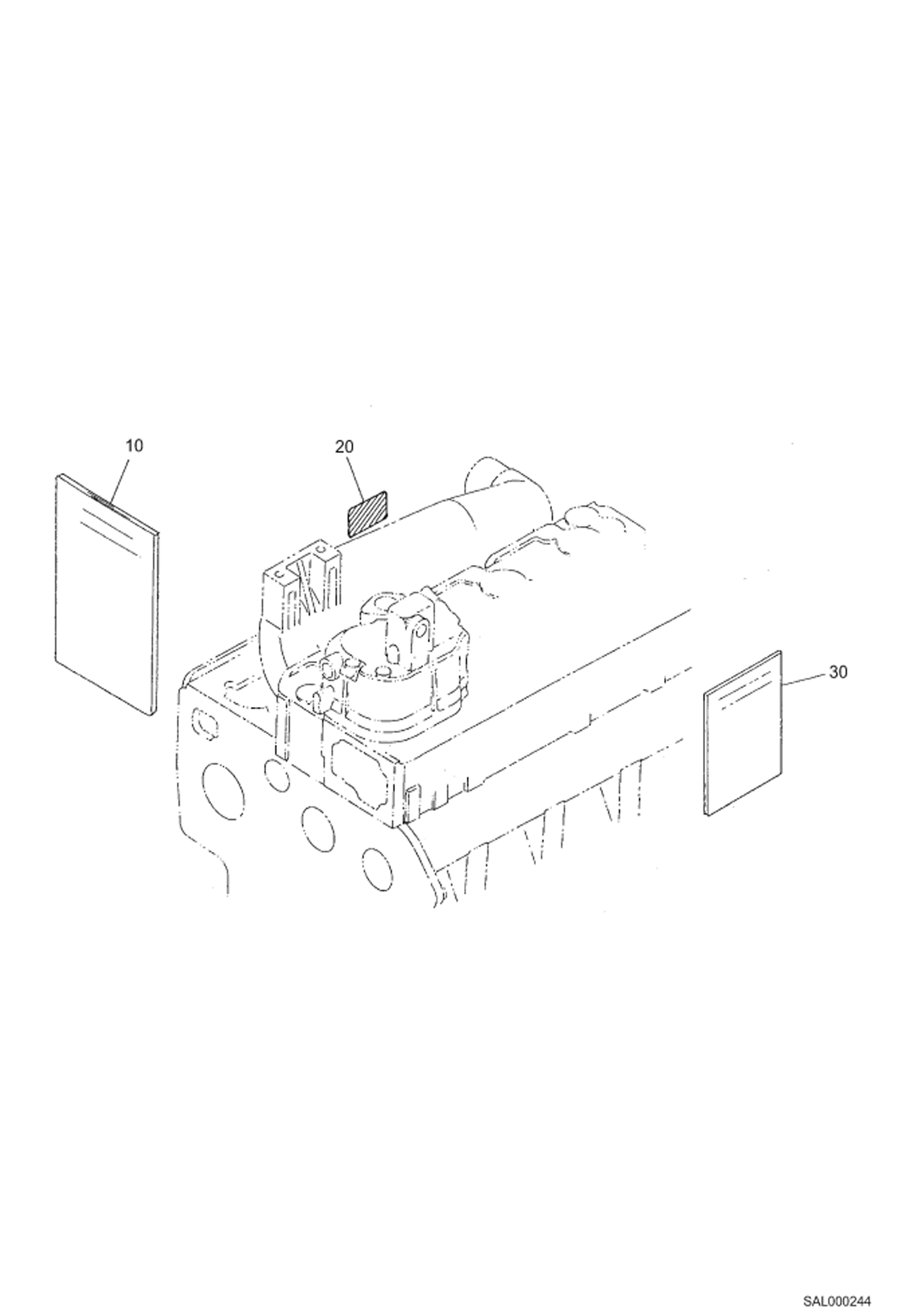 Схема запчастей Bobcat AL275 - LABEL AND OPERATORS MANUAL POWER UNIT