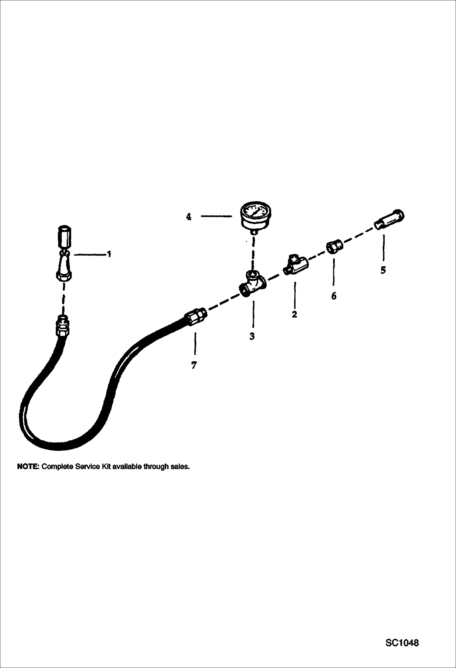 Схема запчастей Bobcat 76 - HYDRAULIC BREAKER (1250X) (Charge Kit) ACCESSORIES & OPTIONS