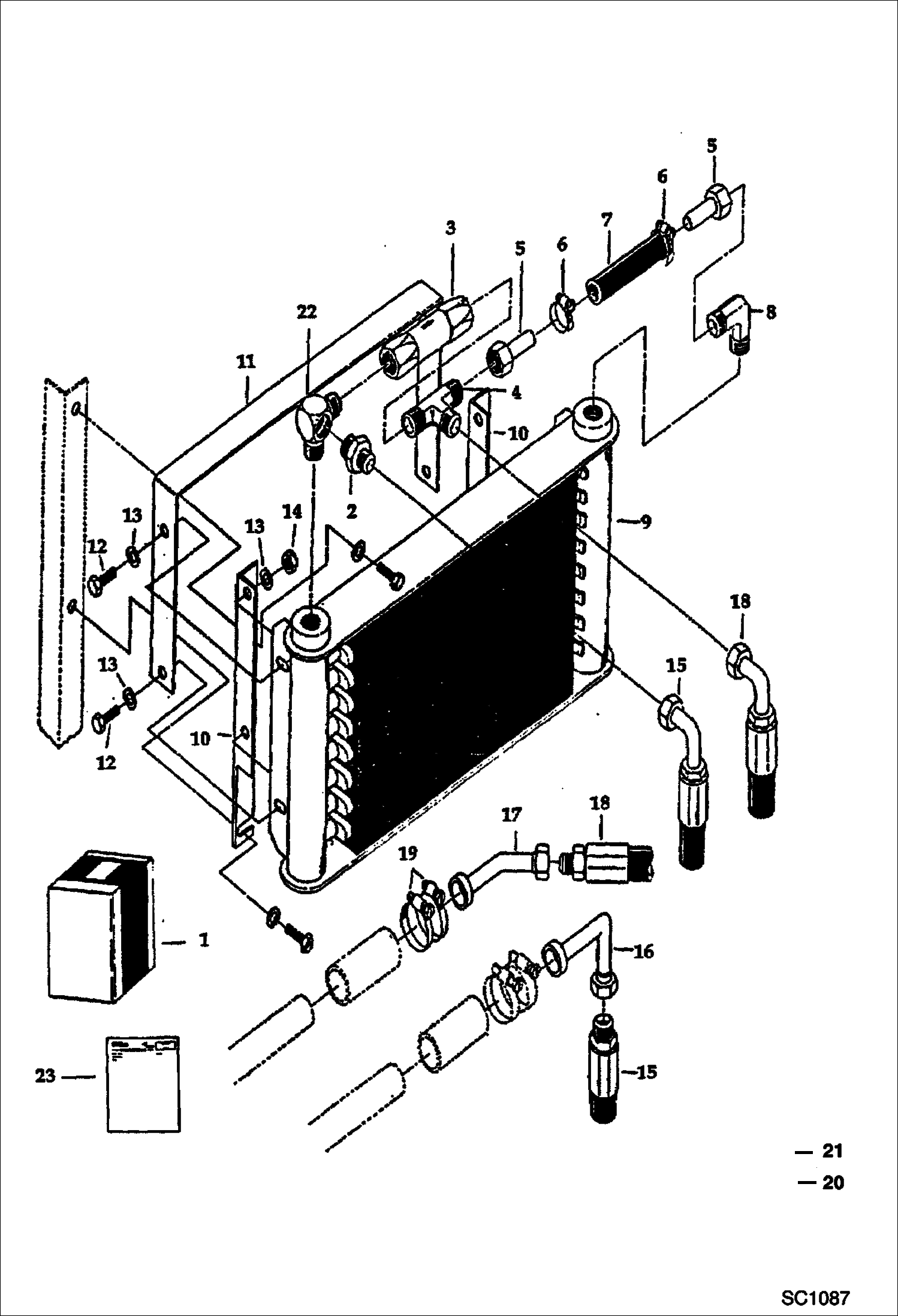 Схема запчастей Bobcat BREAKERS - BREAKER (Cooler) (1250X) (Use on 76 504812001 & Above) Экскаваторы