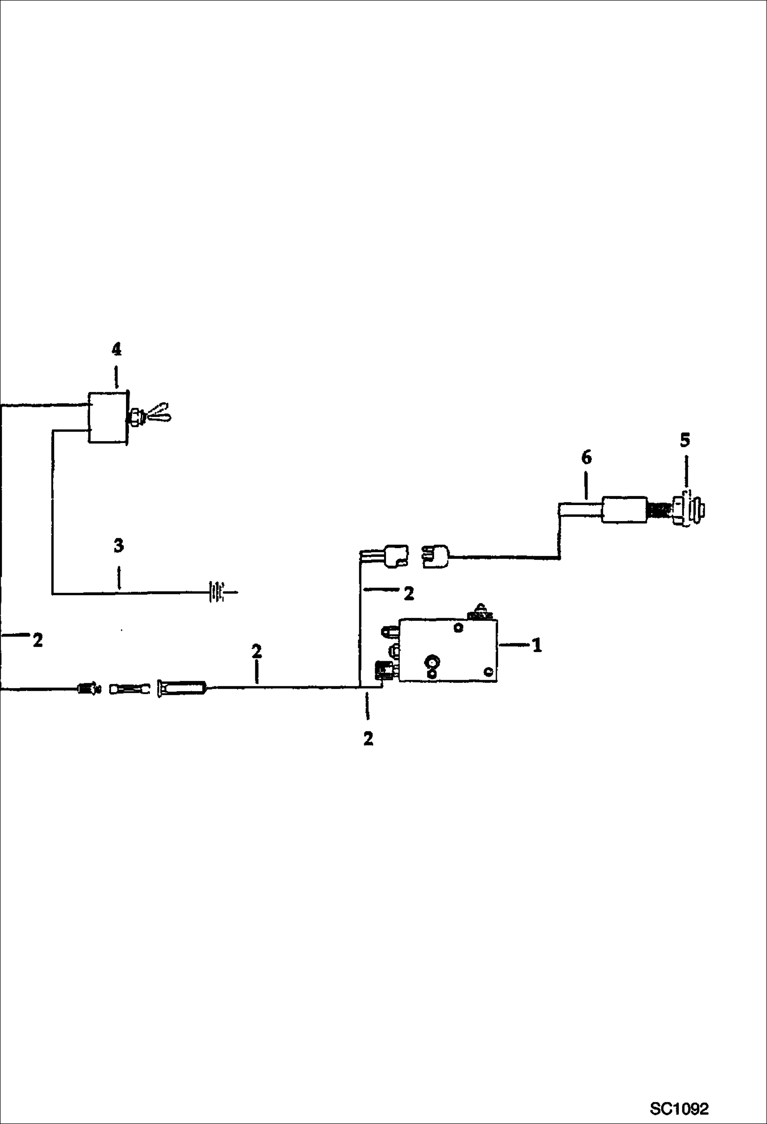 Схема запчастей Bobcat 116 - HYDRAULIC BREAKER (Electrical Circuitry) ACCESSORIES & OPTIONS