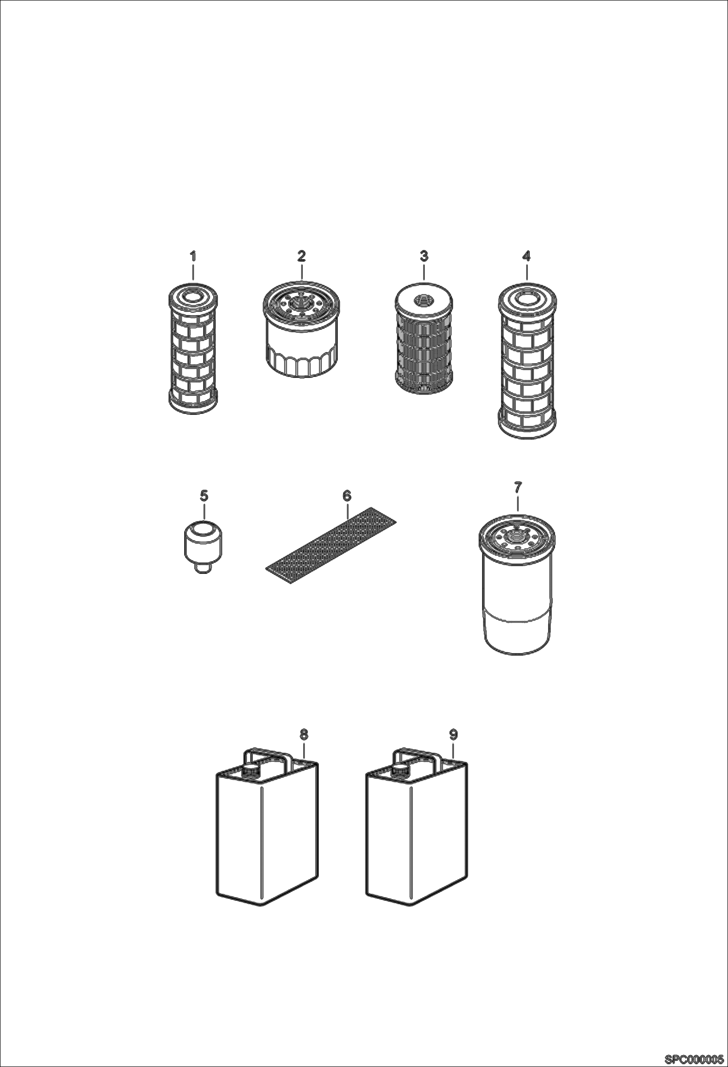 Схема запчастей Bobcat T35120SL - SCHEDULED MAINTENANCE ITEMS (Every 500 Hours) MAINTENANCE ITEMS