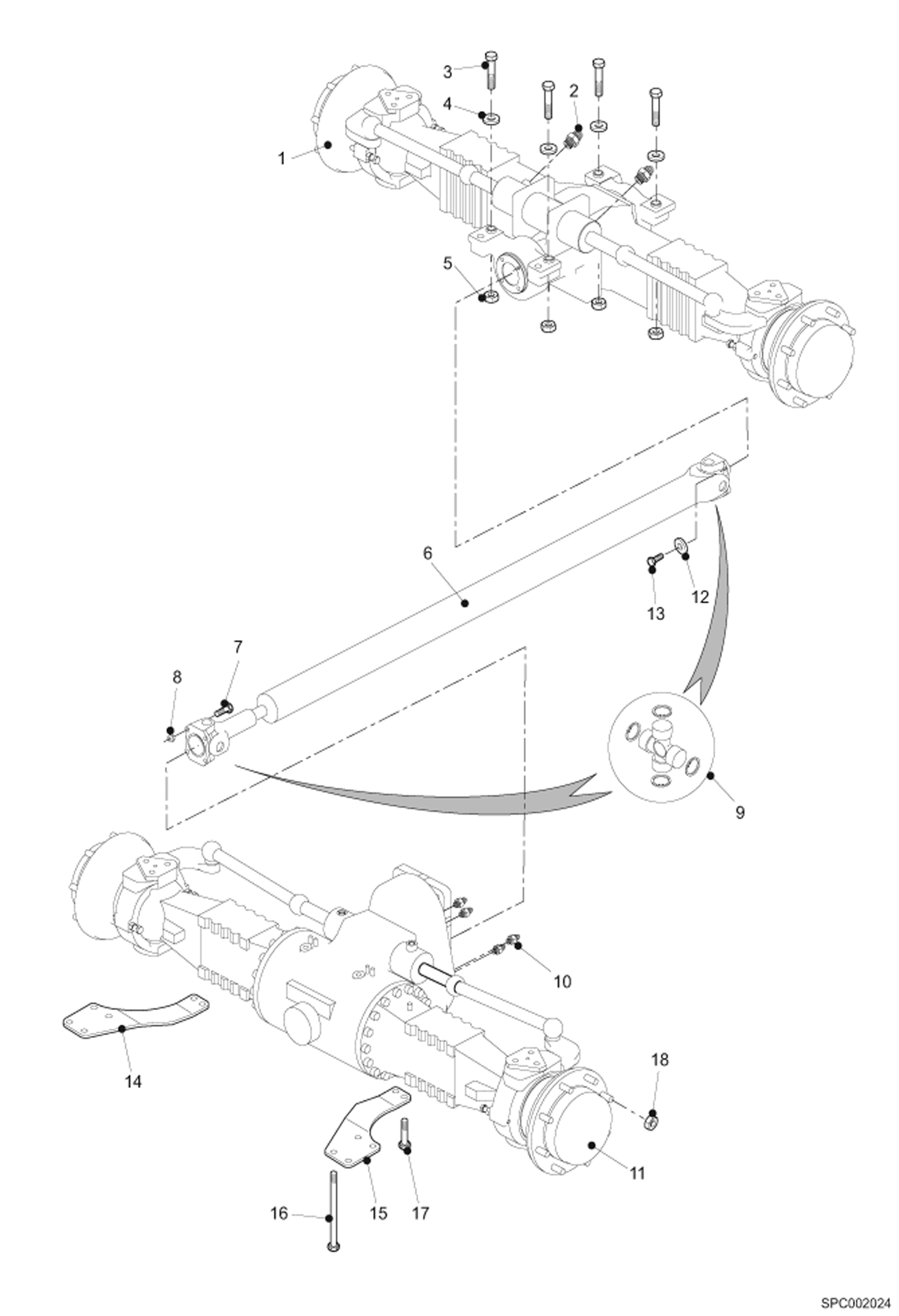 Схема запчастей Bobcat T2566 - AXLE INSTALLATION DRIVE SYSTEM