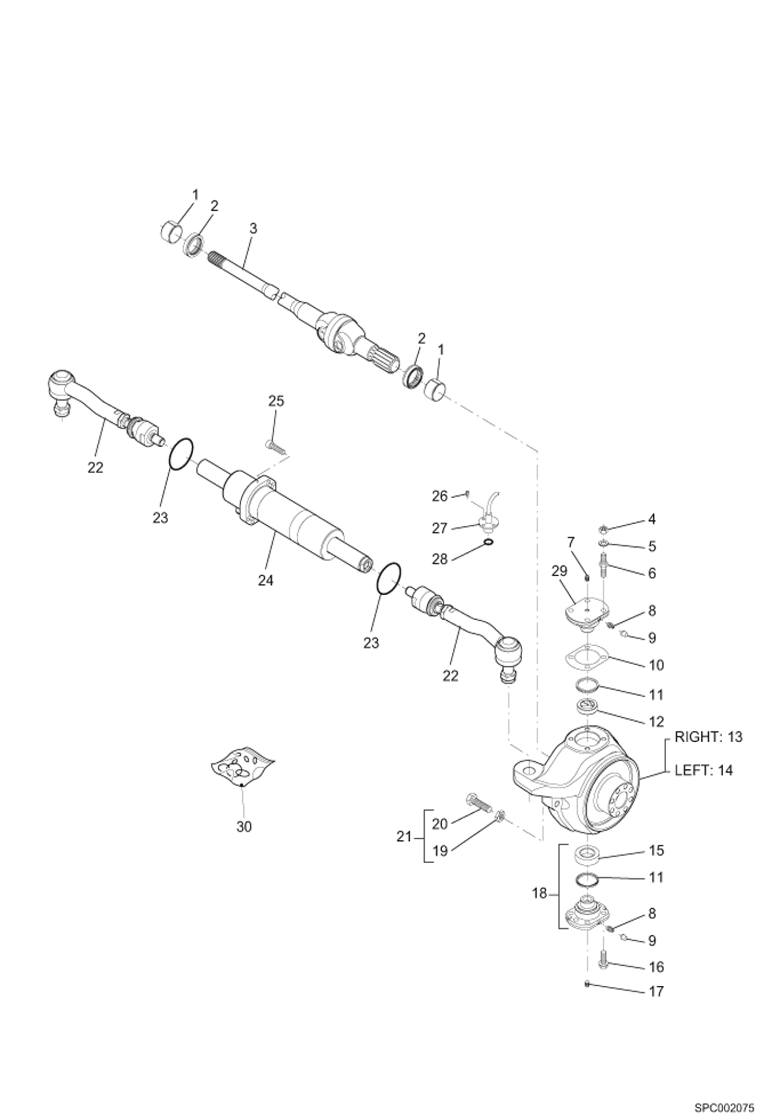 Схема запчастей Bobcat T2556 - STEERING - FRONT AXLE (S/N 363012001 - 12500, 363112001 - 12500) DRIVE SYSTEM