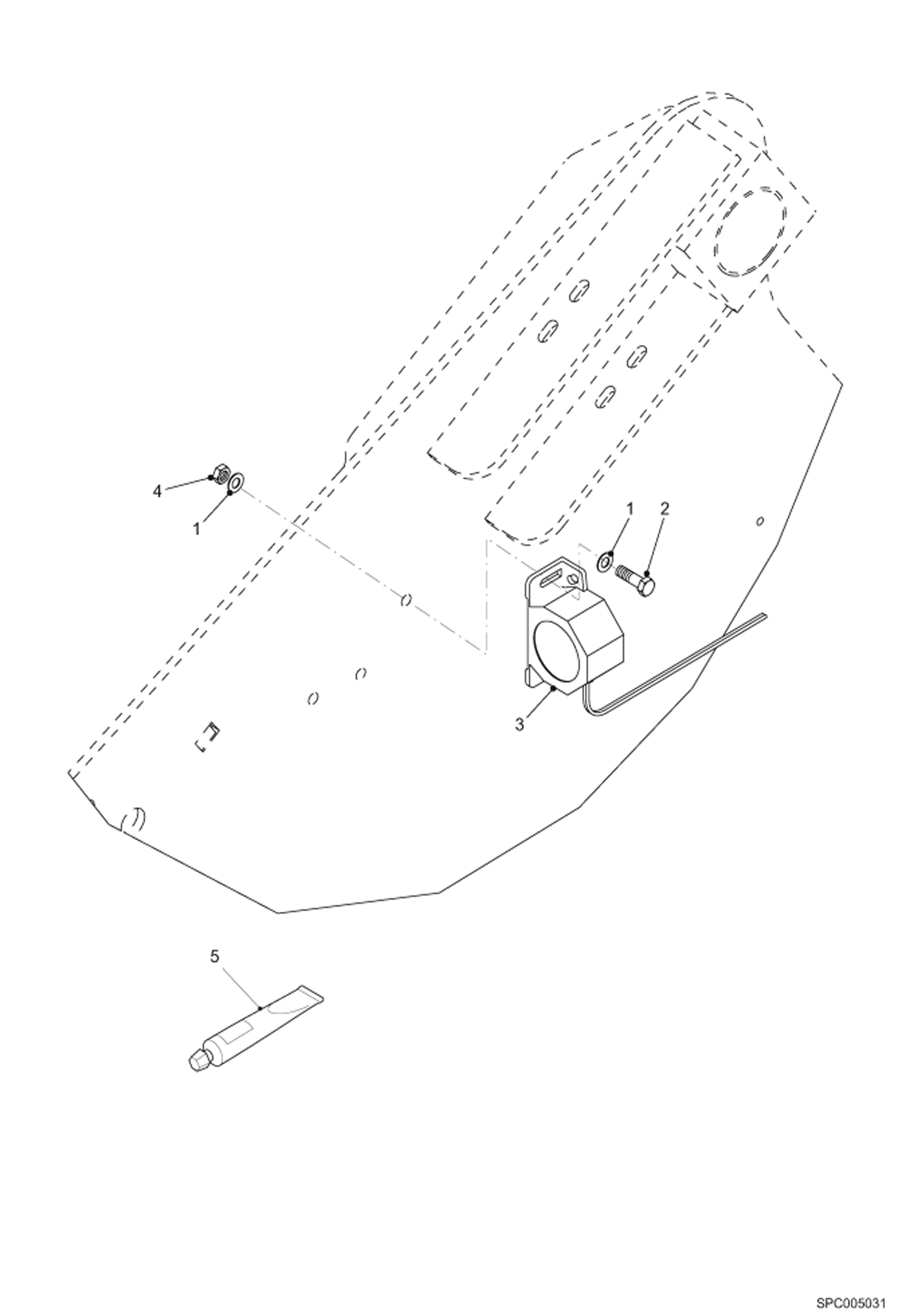 Схема запчастей Bobcat VR518 - REAR SOUND SIGNAL (S/N 364612001 & Above) ELECTRICAL SYSTEM