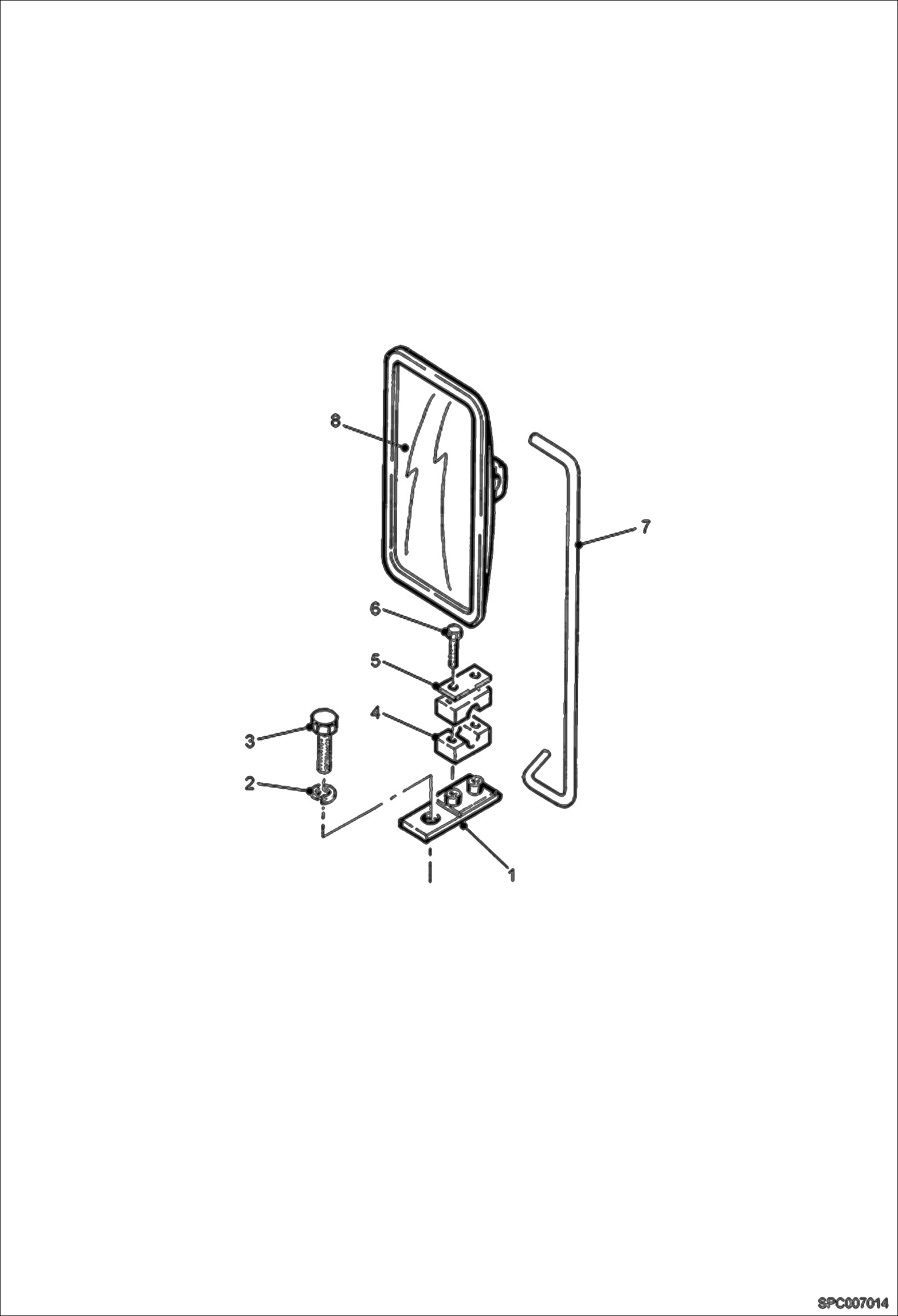 Схема запчастей Bobcat T3571L - REAR VIEW MIRROR ACCESSORIES & OPTIONS