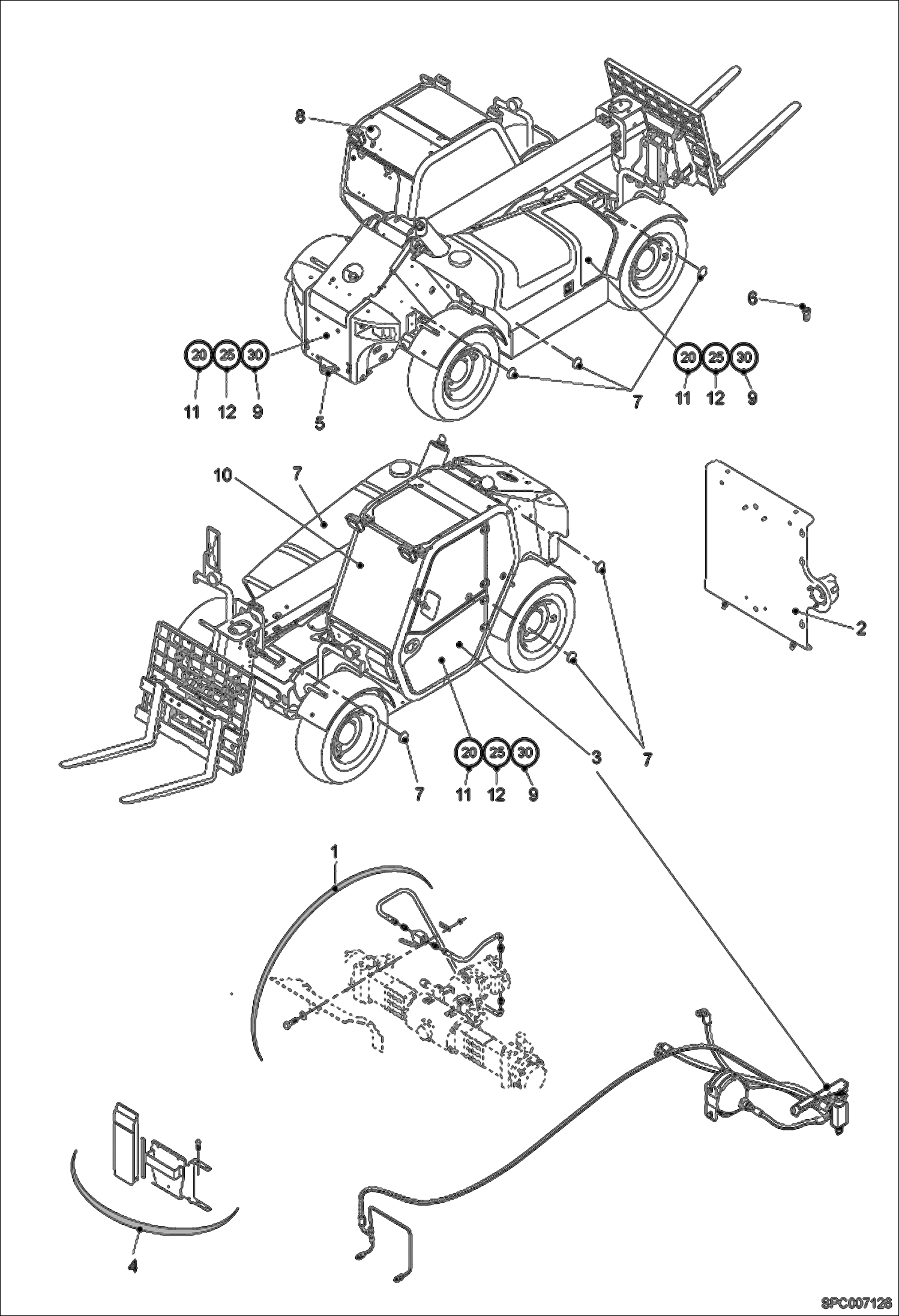 Схема запчастей Bobcat T2556 - GERMANY VERSION ACCESSORIES & OPTIONS