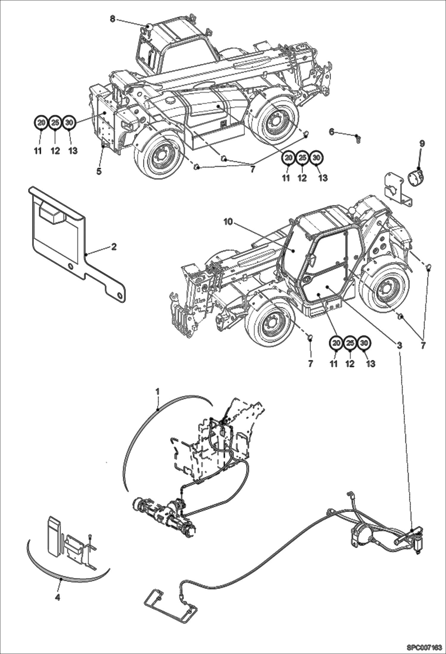 Схема запчастей Bobcat T35120SL - LOCAL LEGISLATION COMPLIANCE SET (Germany) ACCESSORIES & OPTIONS