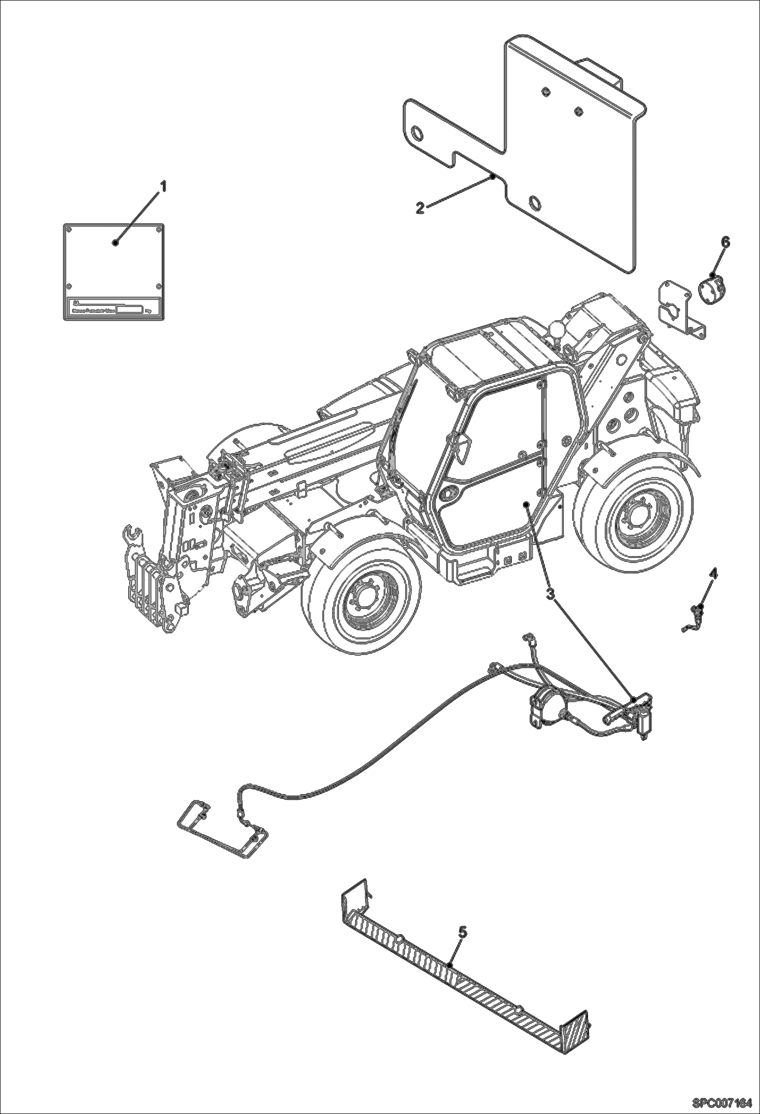 Схема запчастей Bobcat T35120L - LOCAL LEGISLATION COMPLIANCE SET (Italy) ACCESSORIES & OPTIONS