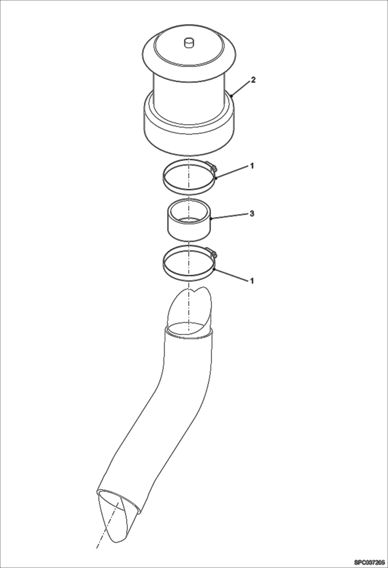 Схема запчастей Bobcat V518 - AIR PRE-CLEANER OPTION 2 ACCESSORIES & OPTIONS