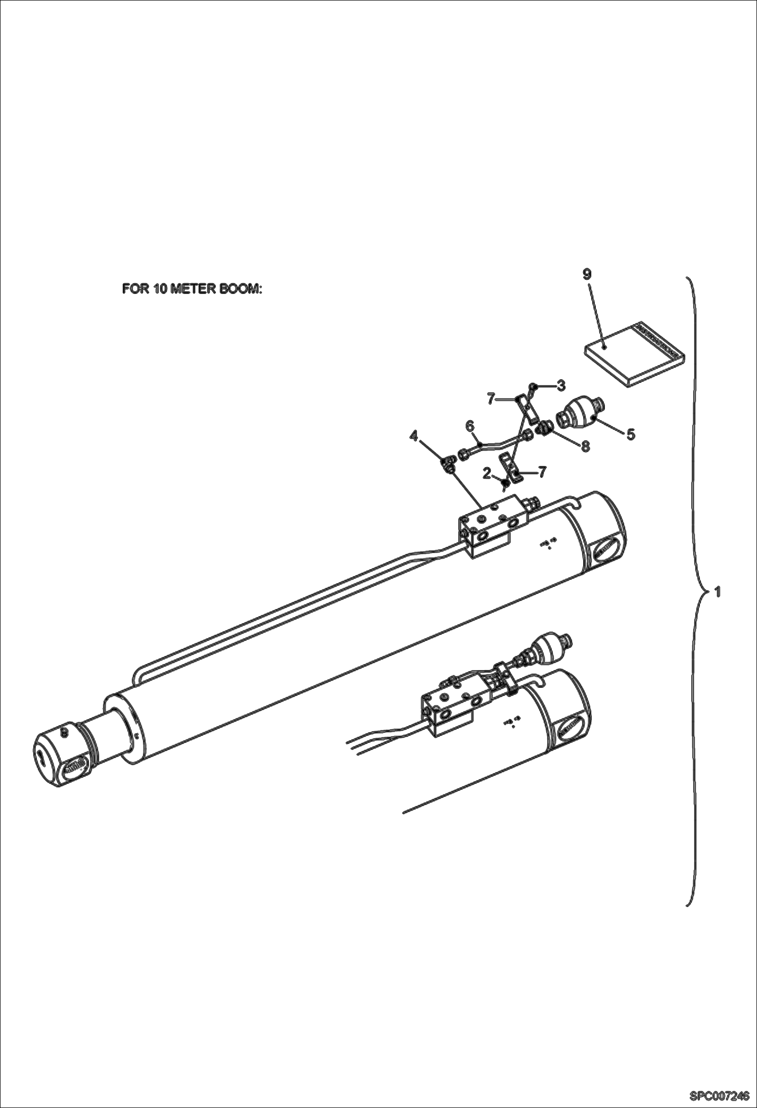 Схема запчастей Bobcat T35100 - LIFT CYLINDER ACCUMULATOR KIT ACCESSORIES & OPTIONS