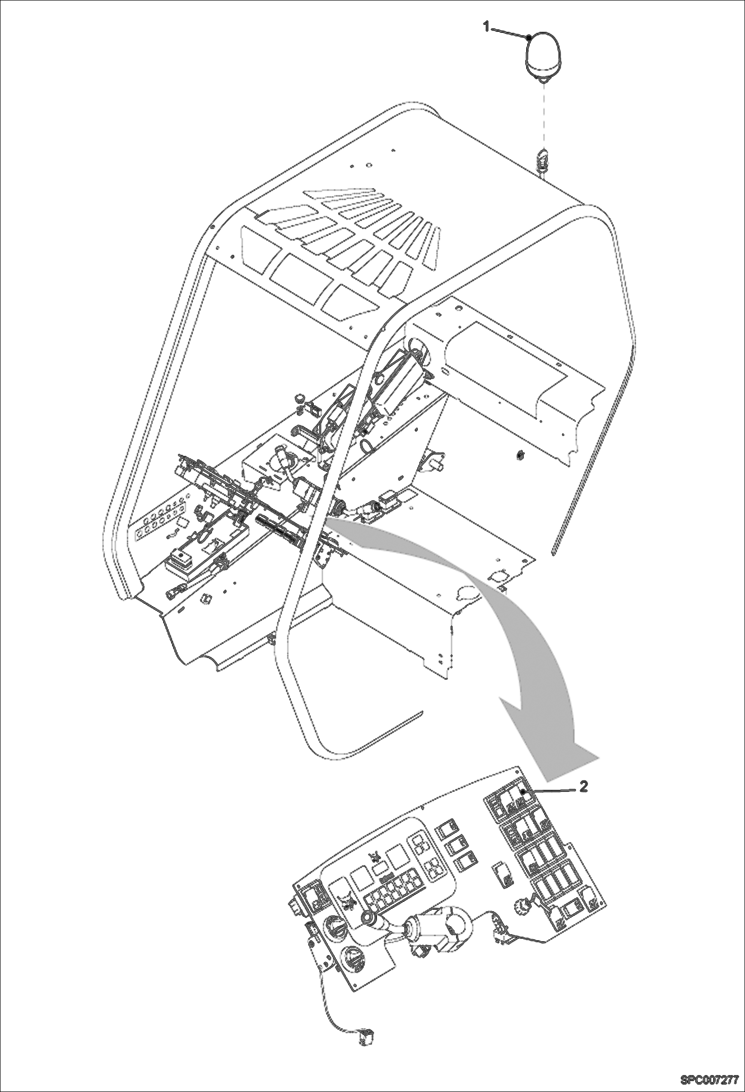 Схема запчастей Bobcat T2250 - BEACON LIGHT ACCESSORIES & OPTIONS